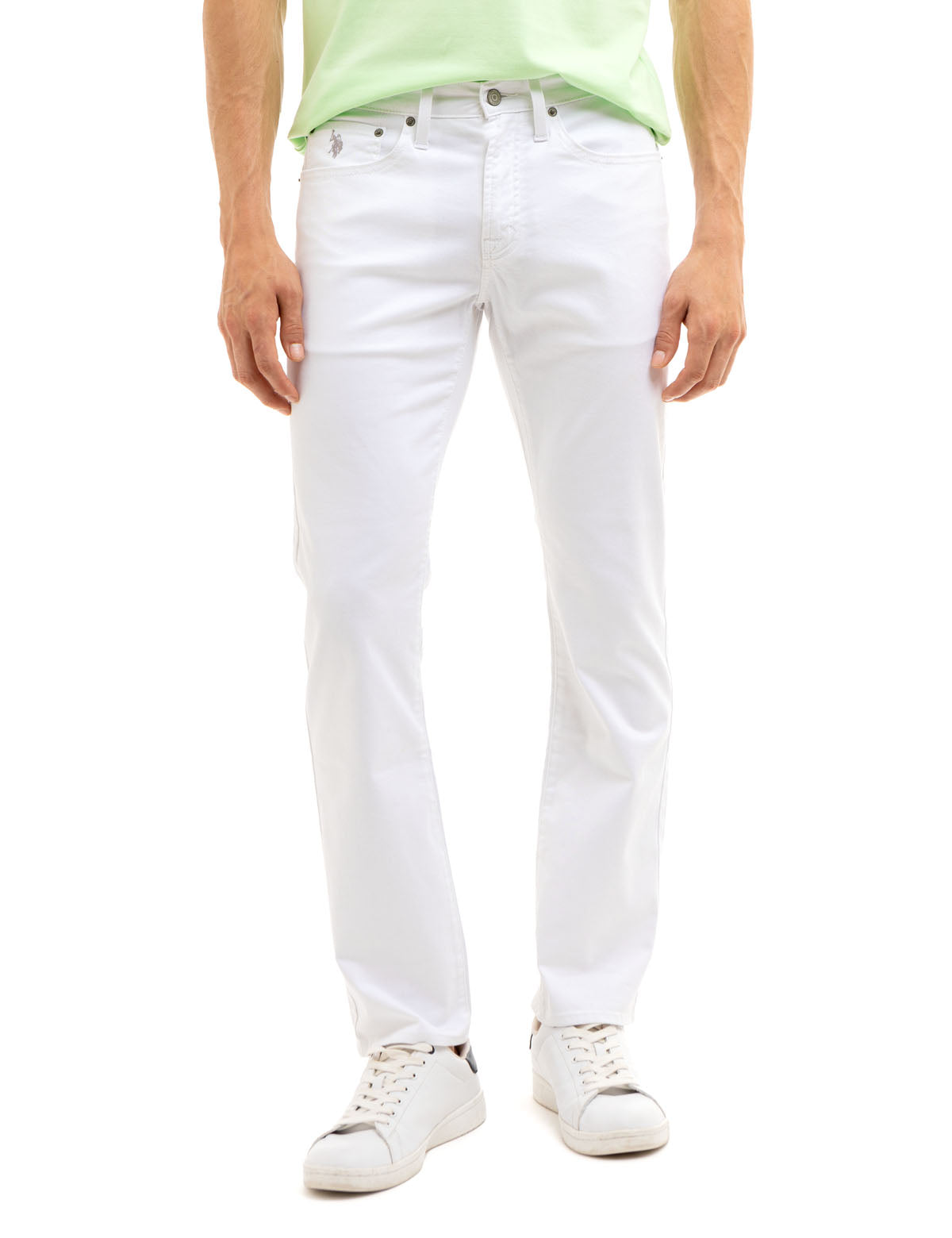 Slim Straight Stretch Chino Pants for Men | 5-Pocket Comfort Fit