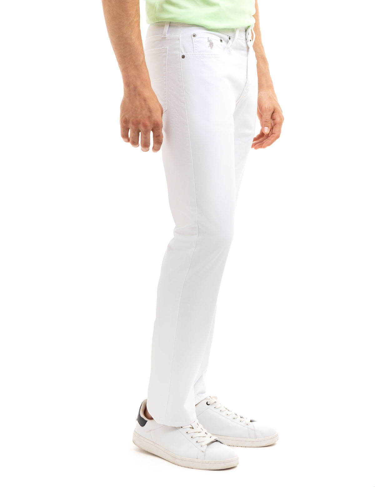 Slim Straight Stretch Chino Pants for Men | 5-Pocket Comfort Fit