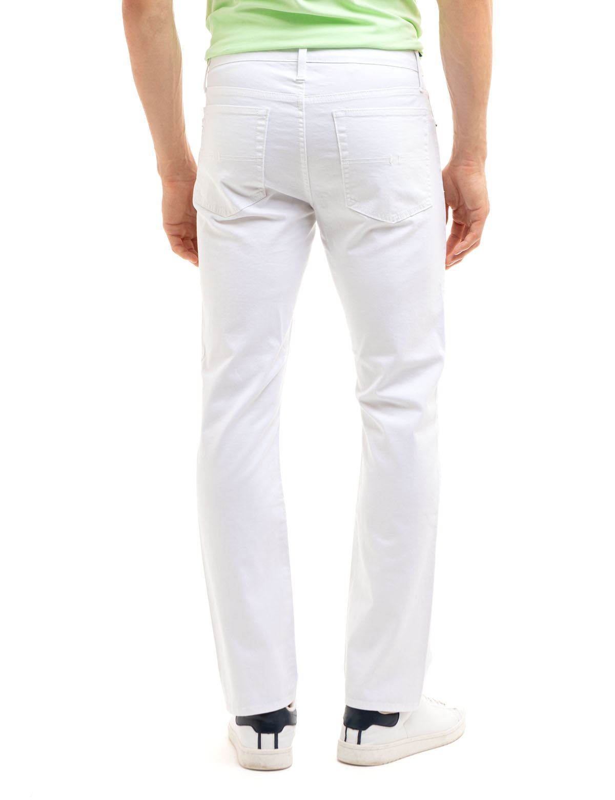 Slim Straight Stretch Chino Pants for Men | 5-Pocket Comfort Fit