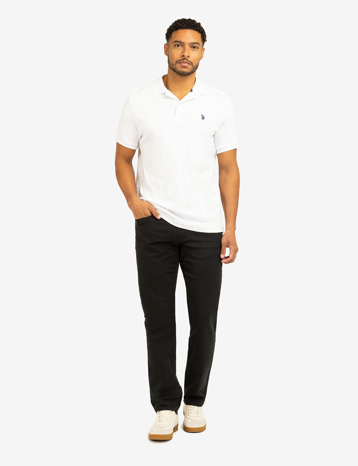Slim Straight Stretch Chino Pants for Men | 5-Pocket Comfort Fit