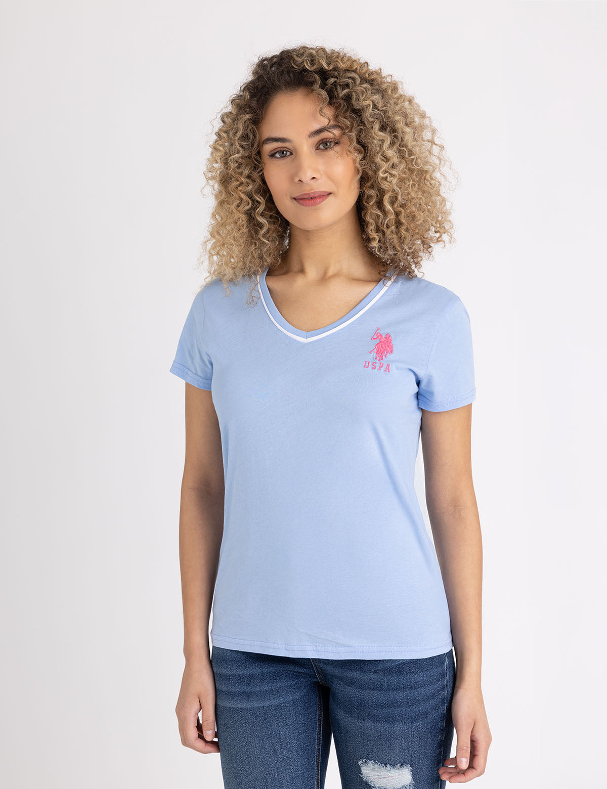 Triple Crown V-Neck T-Shirt for Men | Soft Cotton Casual Tee