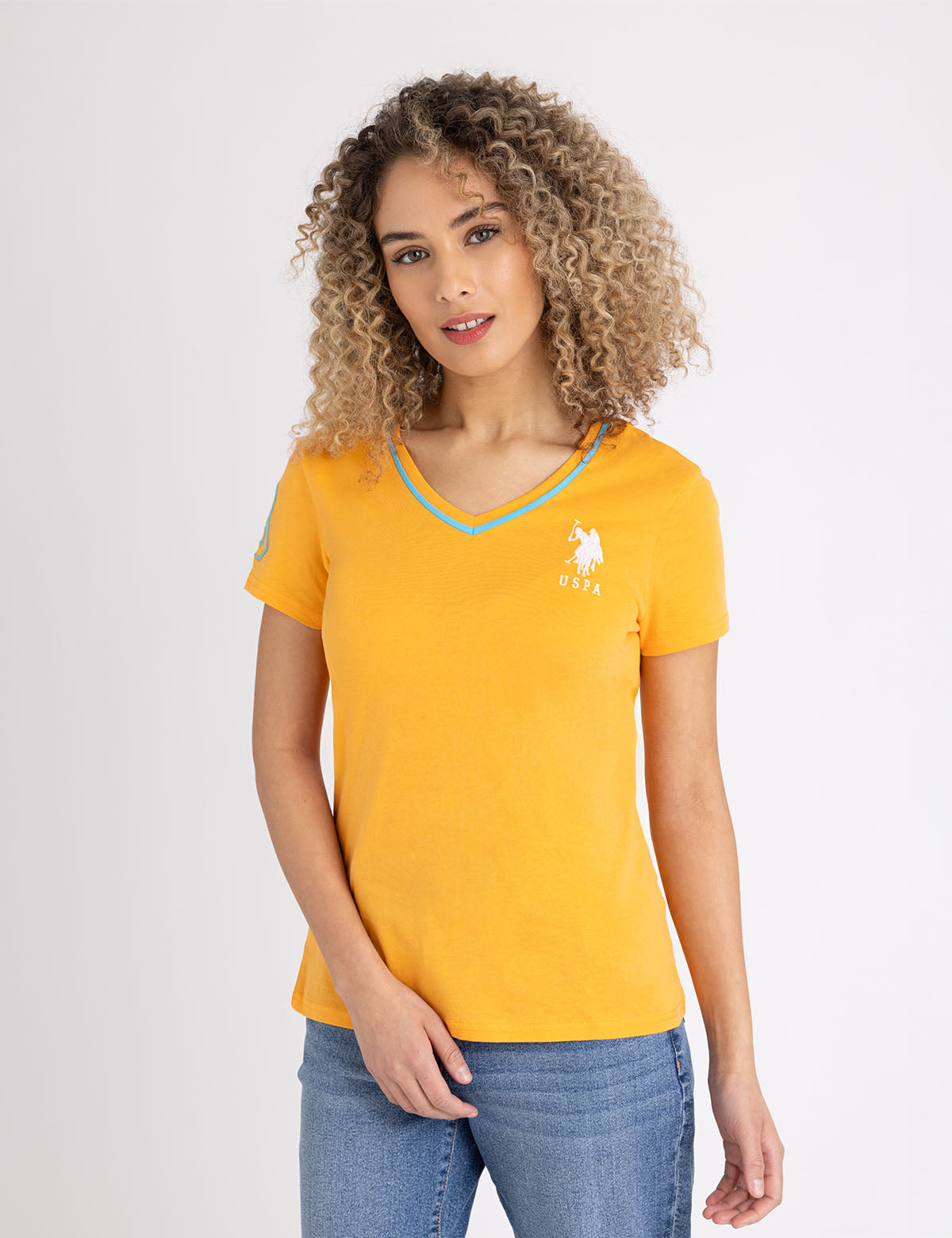 Triple Crown V-Neck T-Shirt for Men | Soft Cotton Casual Tee