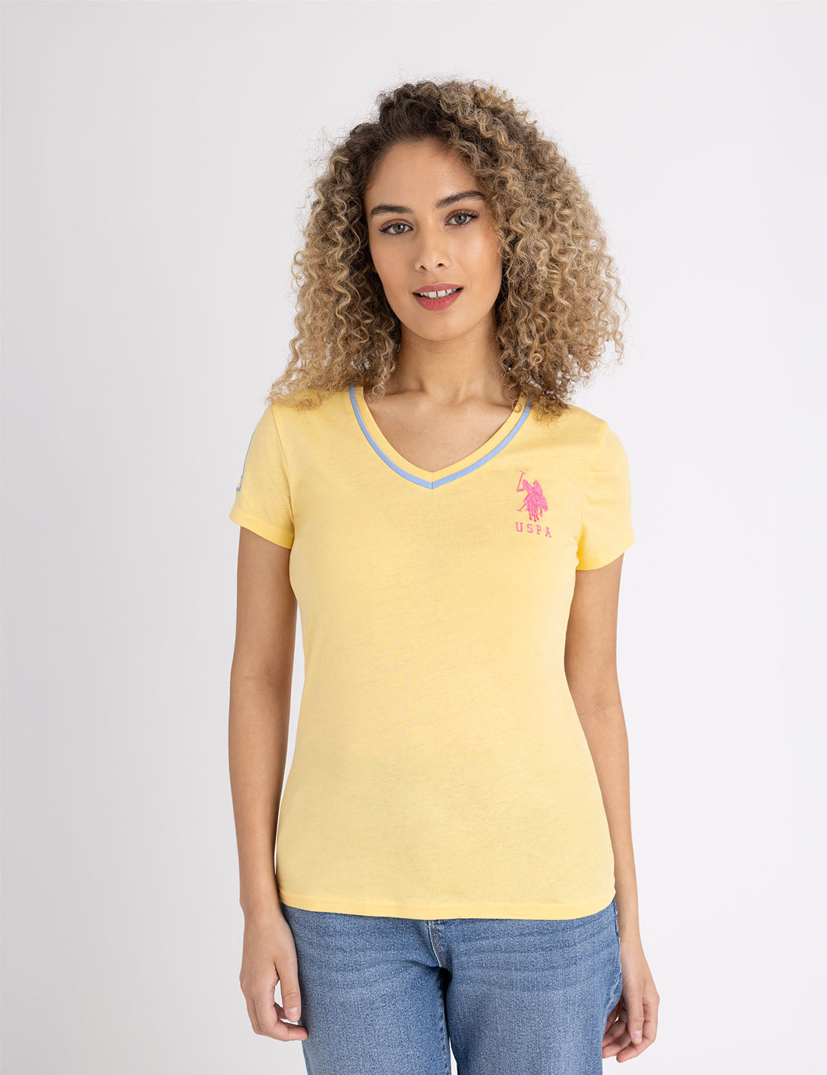 Triple Crown V-Neck T-Shirt for Men | Soft Cotton Casual Tee