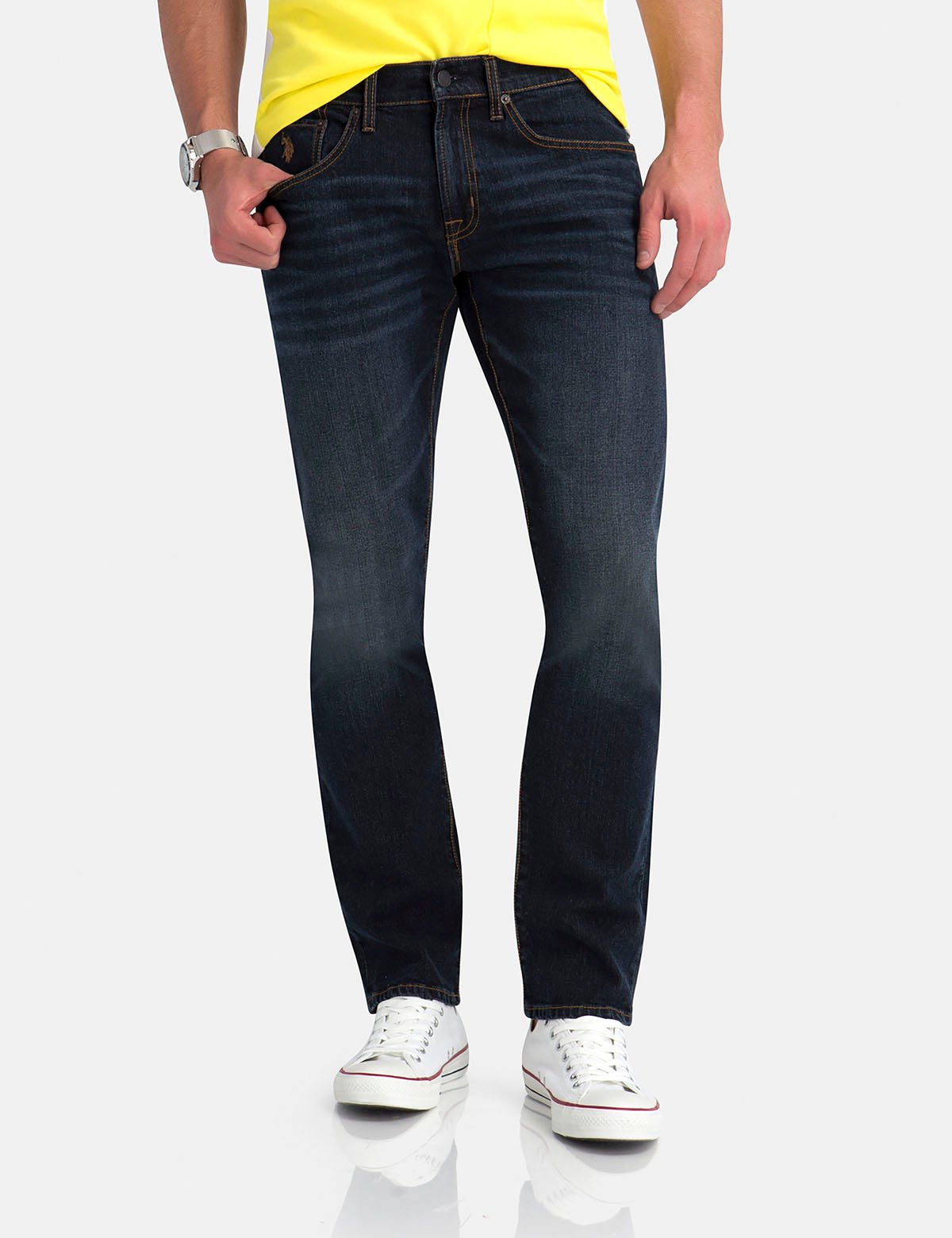 Slim Straight Fit Jeans for Men | 5 Pocket Styling