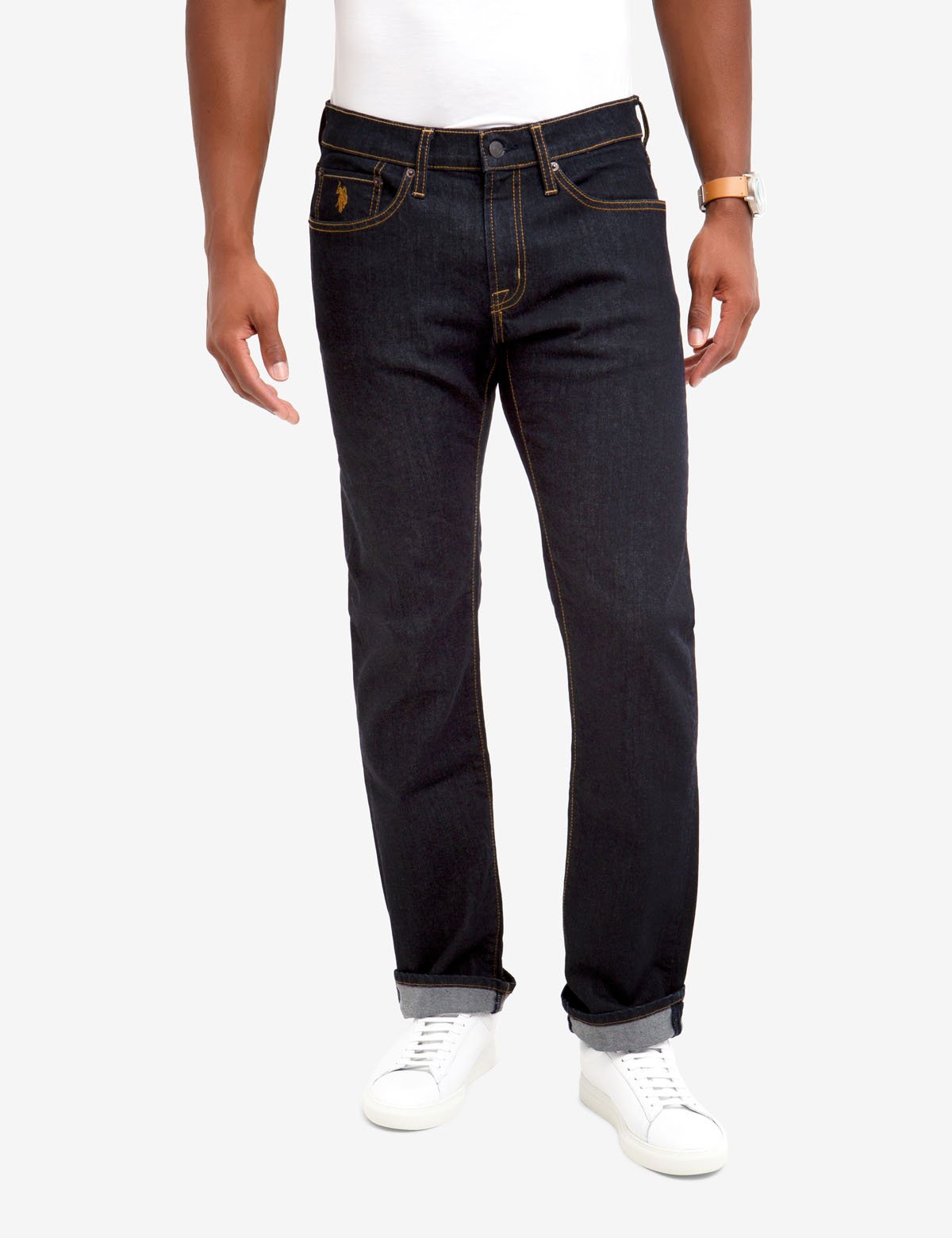 Slim Straight Fit Jeans for Men | 99% Cotton & Stretch Comfort