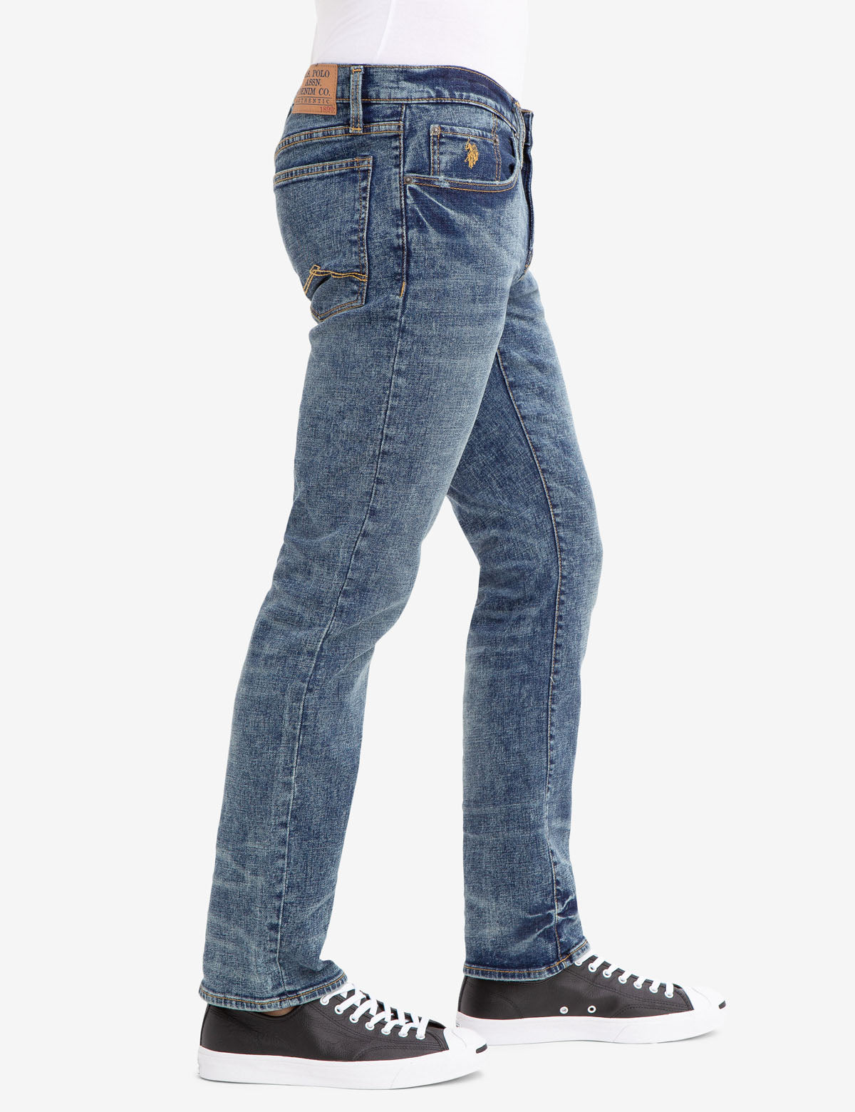 Slim Straight Fit Jeans for Men | 99% Cotton & Stretch Comfort