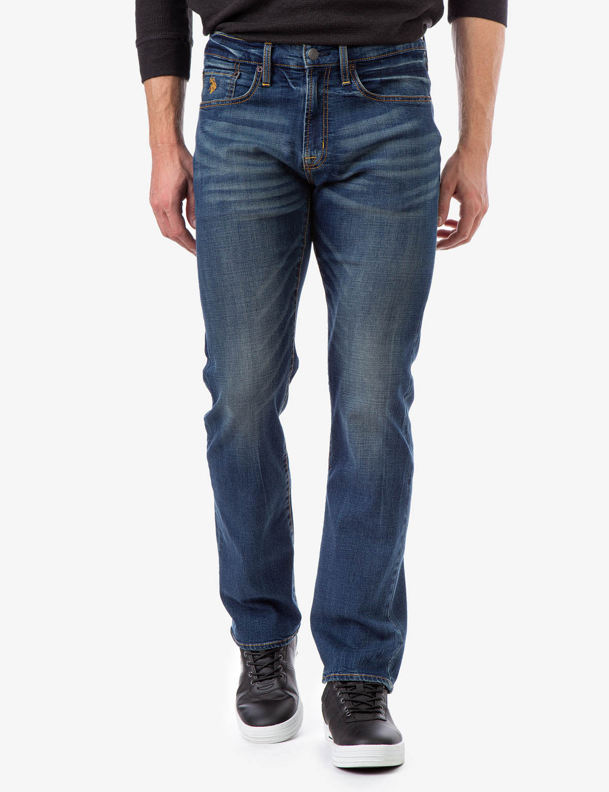 Slim Straight Fit Jeans for Men | 99% Cotton & Stretch Comfort