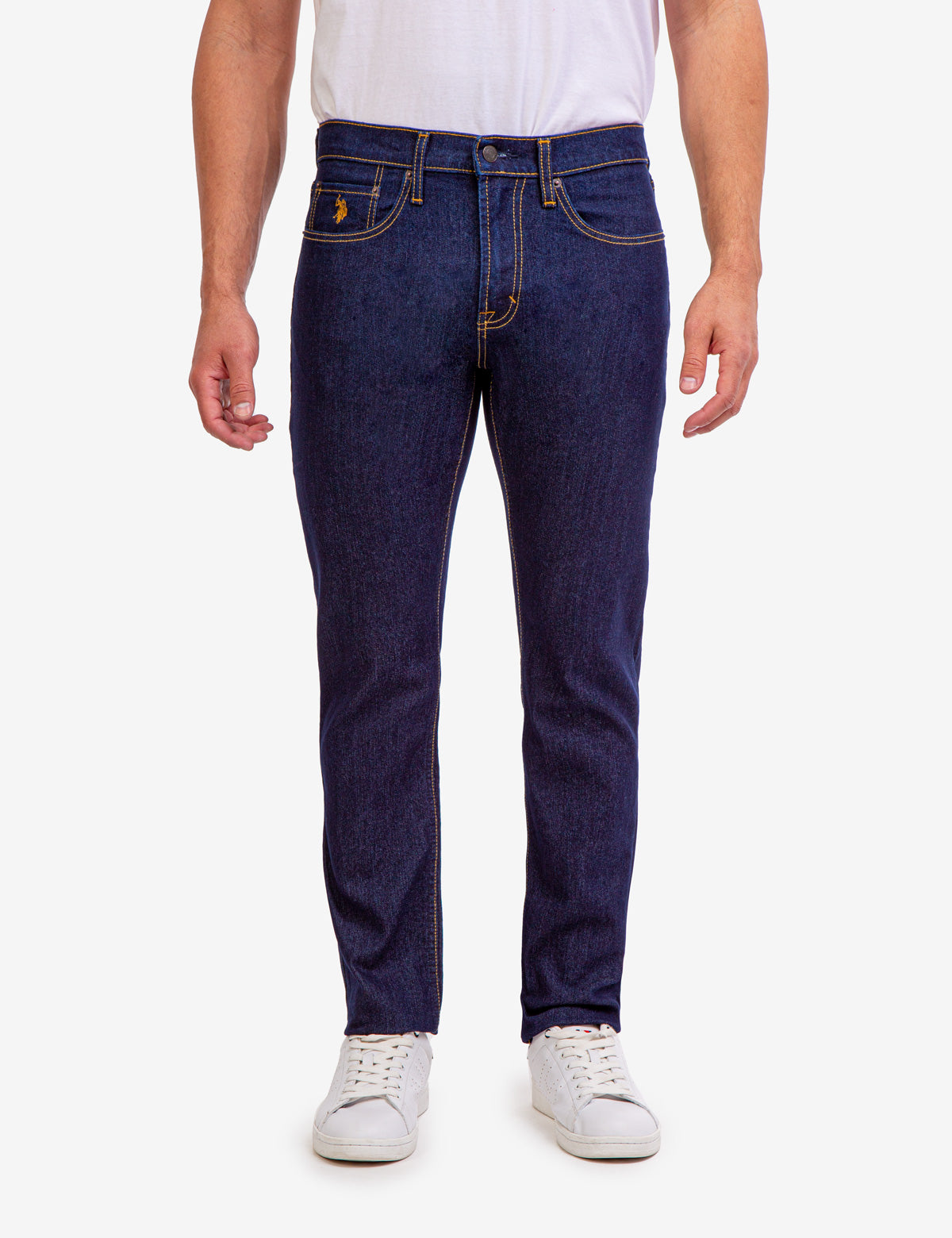 Slim Straight Fit Jeans for Men | 99% Cotton & Stretch Comfort