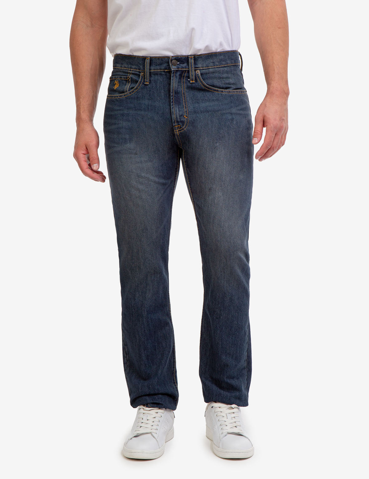 Slim Straight Fit Jeans for Men | 99% Cotton & Stretch Comfort
