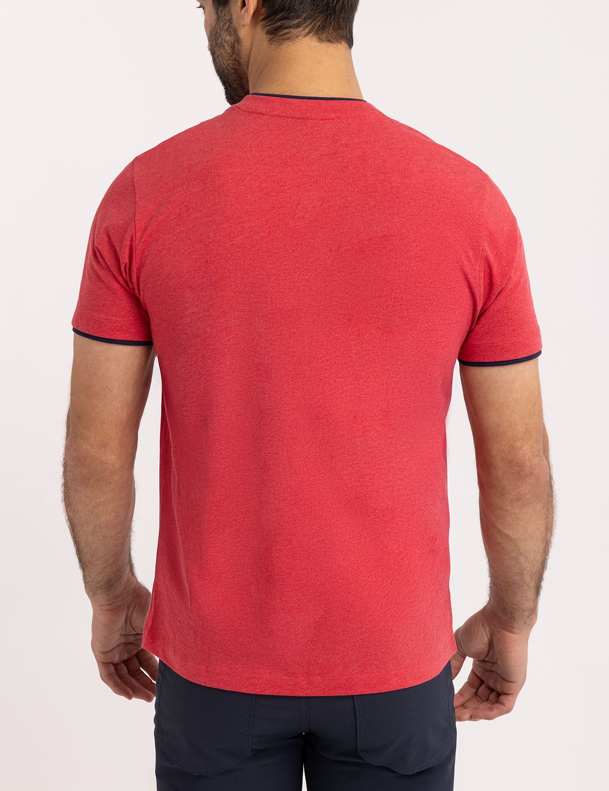 Double V-Neck T-Shirt for Men | Casual Slim Fit Tee