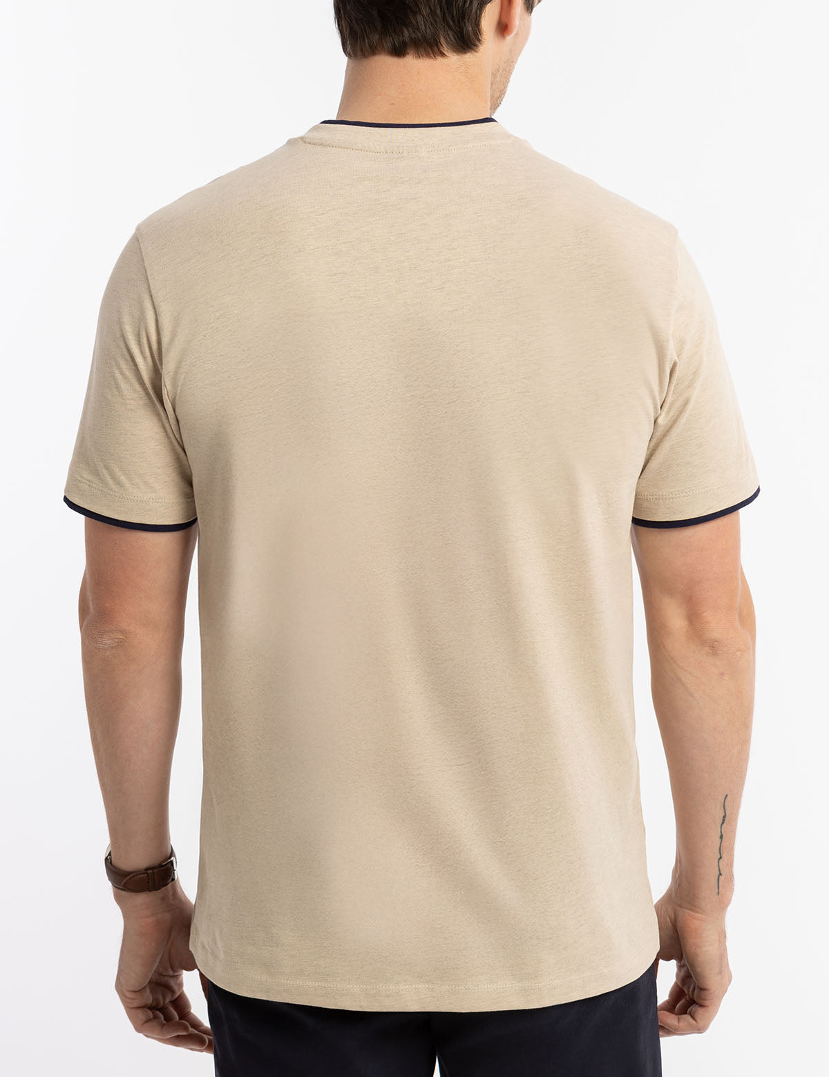 Double V-Neck T-Shirt for Men | Casual Slim Fit Tee