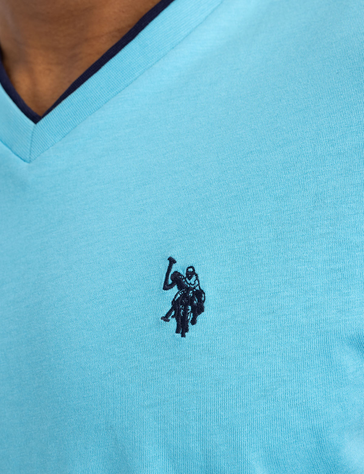 Double V-Neck T-Shirt for Men | Casual Slim Fit Tee