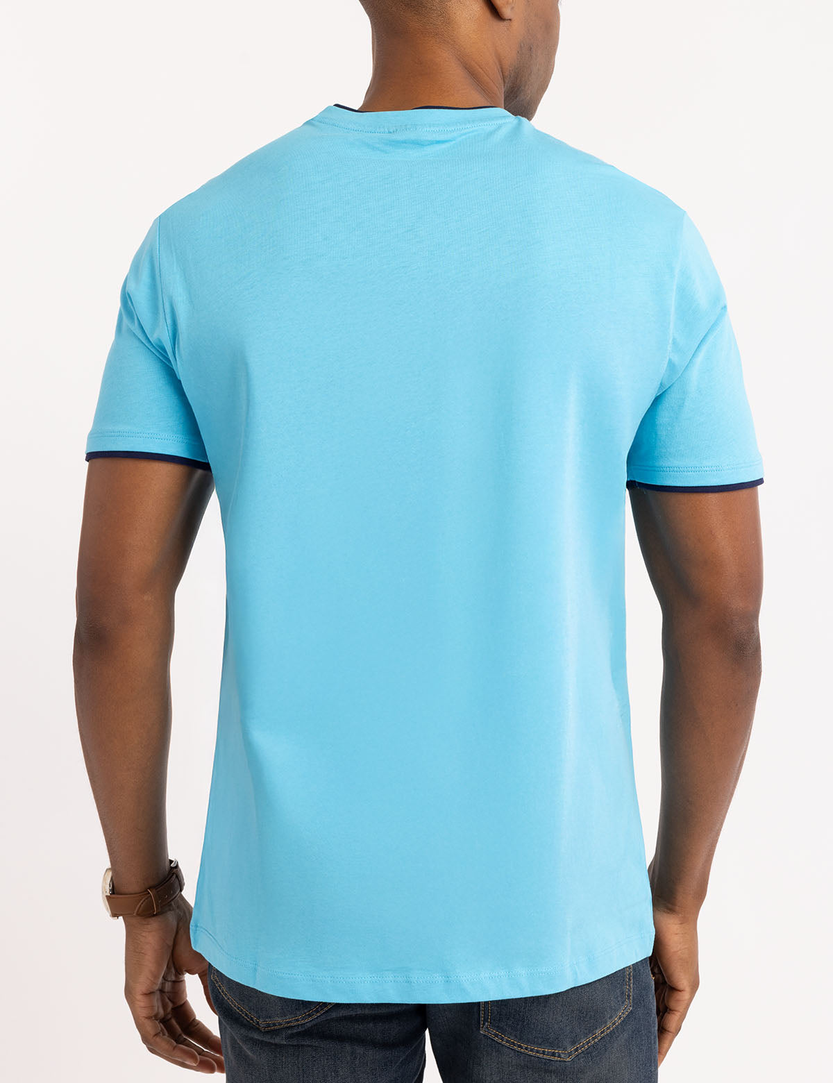 Double V-Neck T-Shirt for Men | Casual Slim Fit Tee