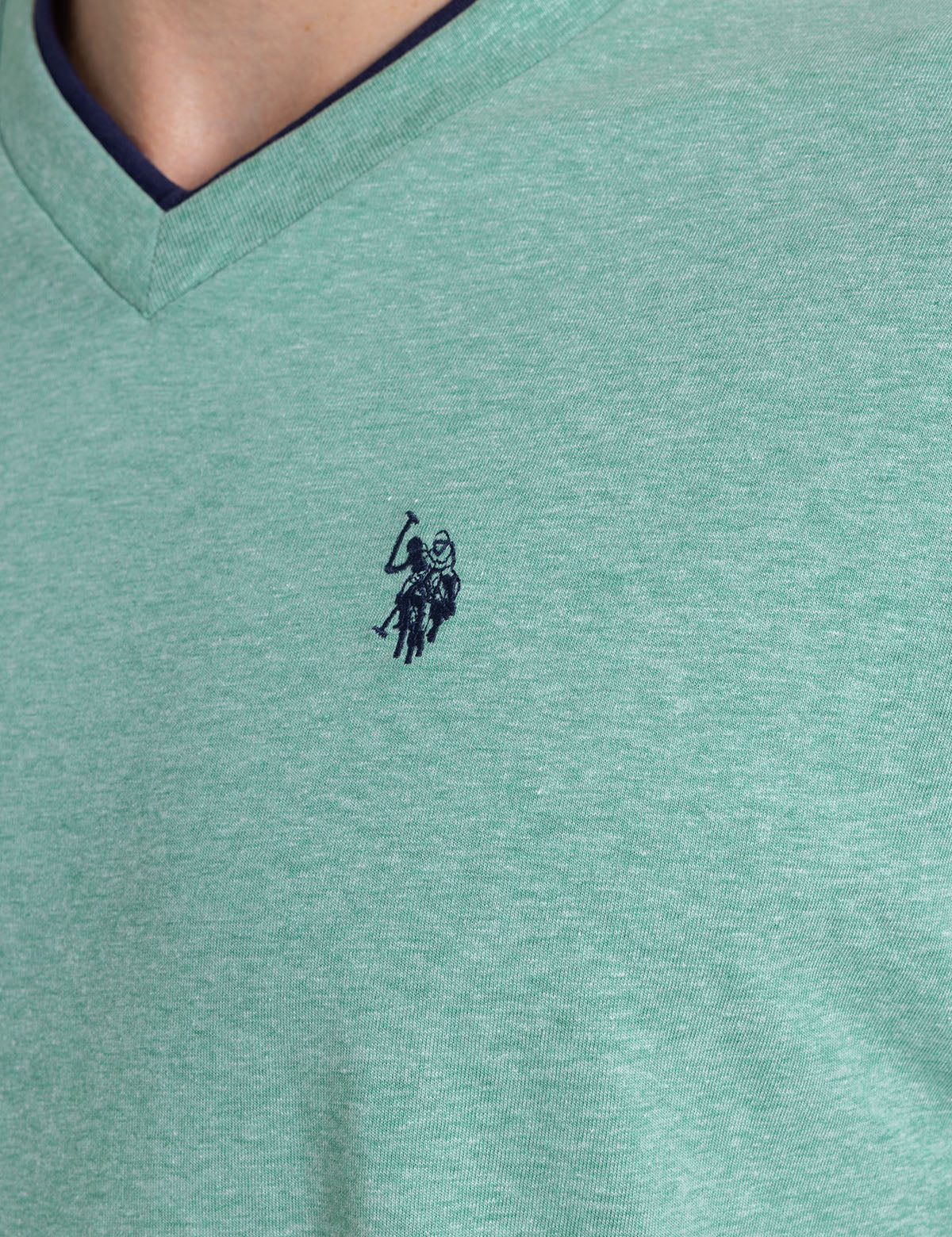 Double V-Neck T-Shirt for Men | Casual Slim Fit Tee