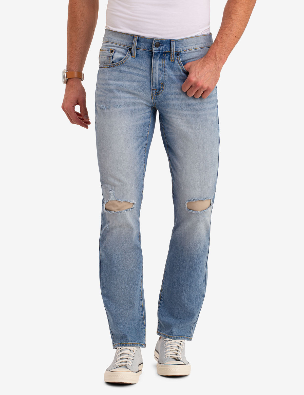 Slim Straight Jeans for Men with Stretch & Dark Wash | U.S. Polo Assn.