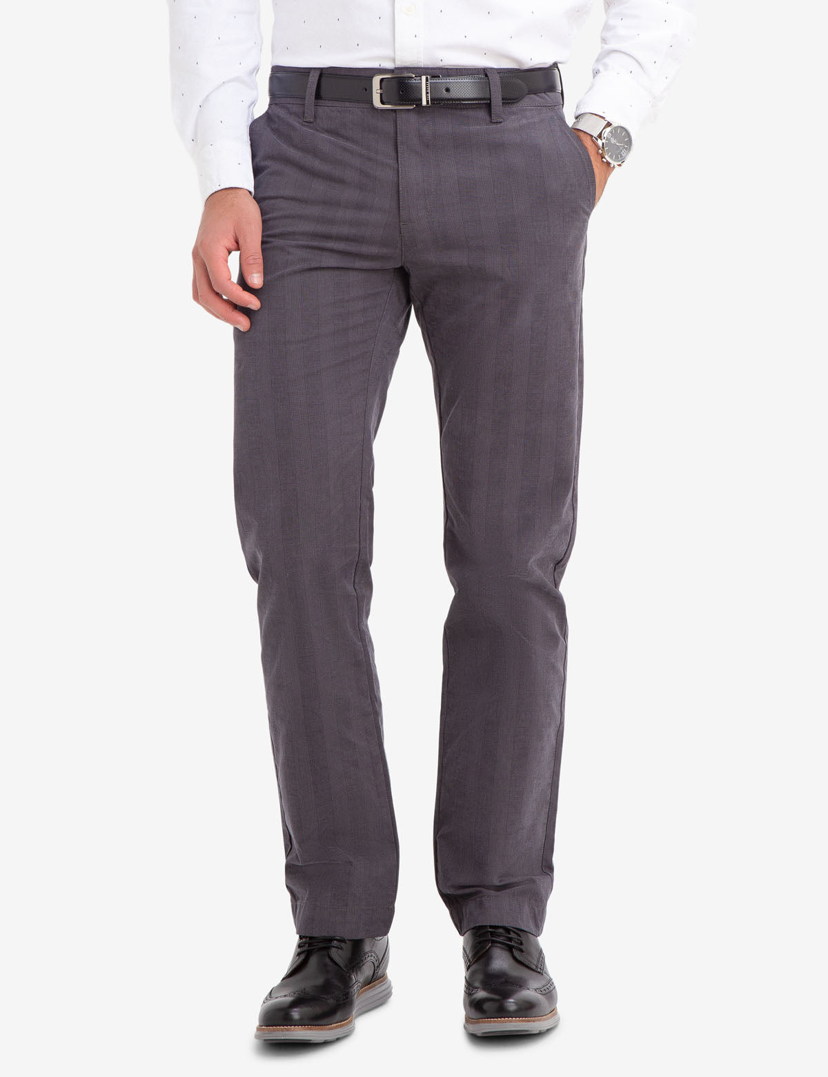 Slim Straight Plaid Chinos for Men | 100% Cotton & Machine Washable | U.S. Polo Assn.
