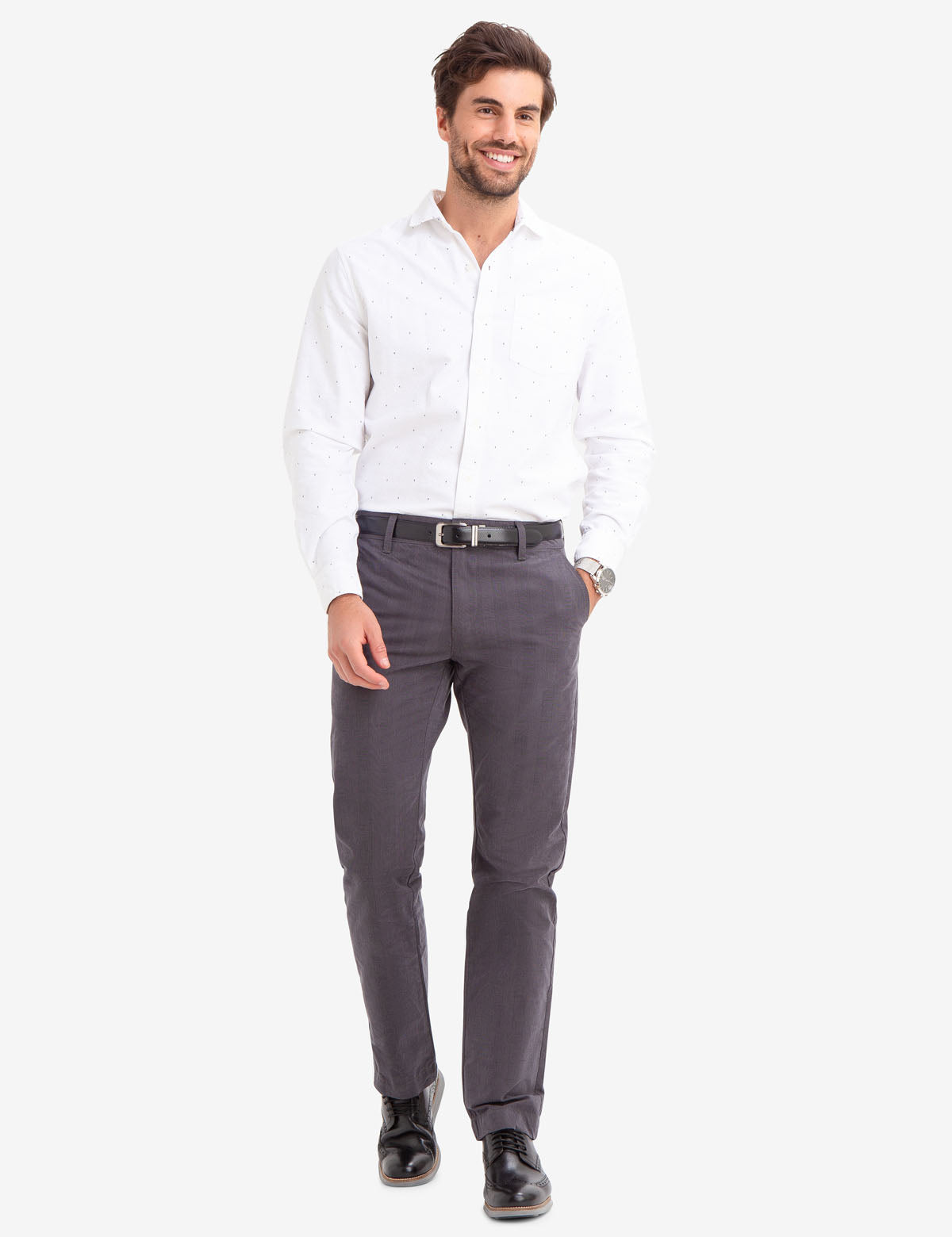 Slim Straight Plaid Chinos for Men | 100% Cotton & Machine Washable | U.S. Polo Assn.