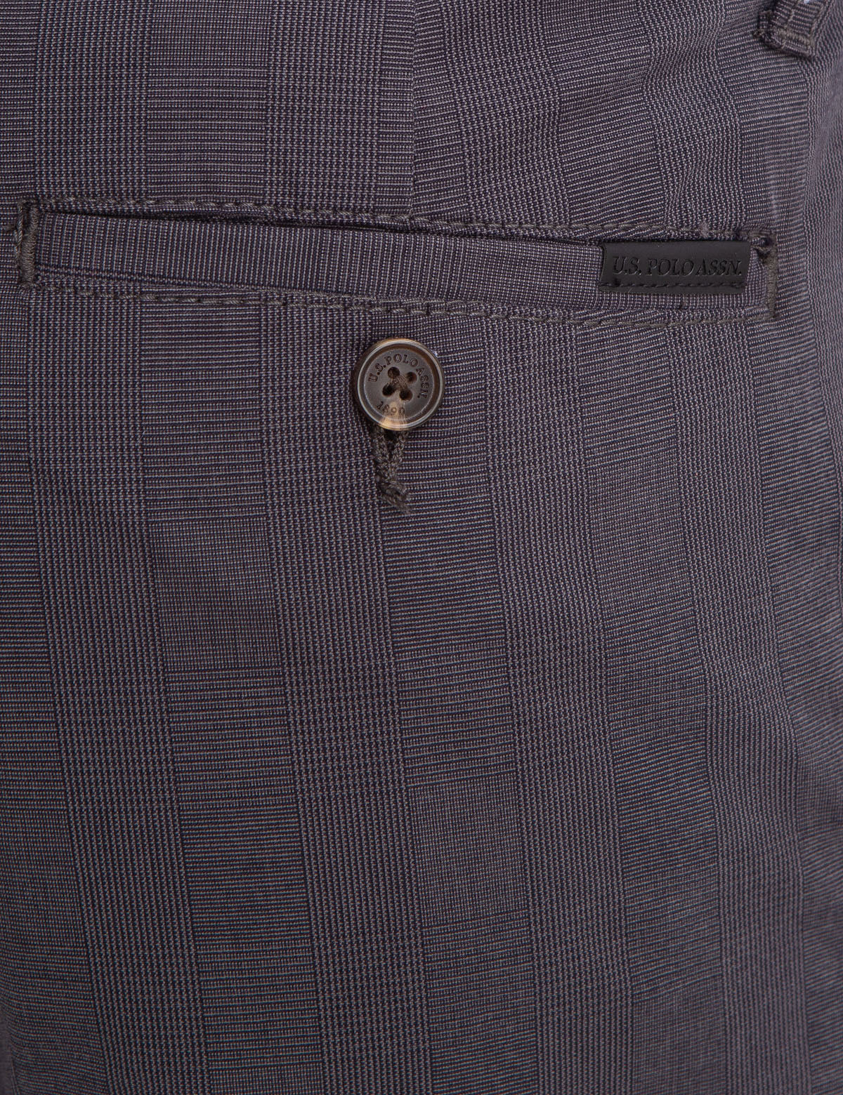 Slim Straight Plaid Chinos for Men | 100% Cotton & Machine Washable | U.S. Polo Assn.