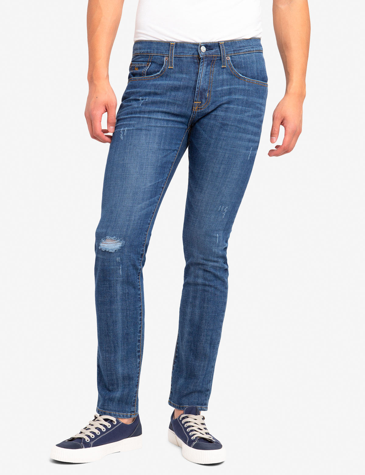 Slim Stretch Jeans with 5 Pockets | Comfort Fit Denim