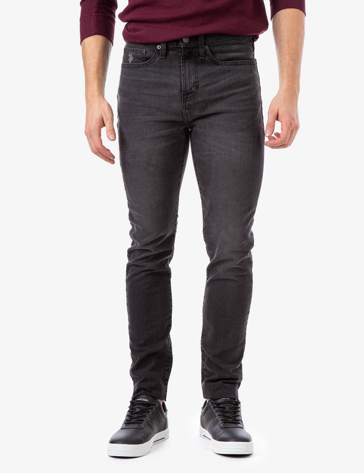 Slim Tapered Jeans for Men | Classic 5-Pocket Style & Button Closure
