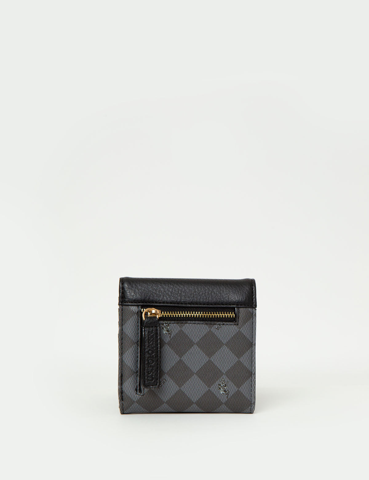 Small Flap Wallet with Snap Closure & Card Slots | PU Leather
