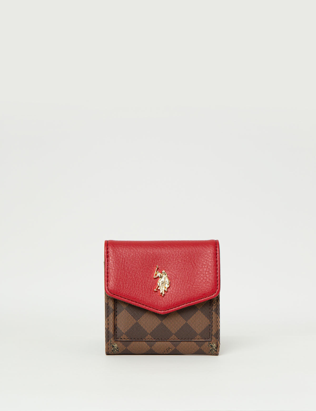 Small Flap Wallet with Snap Closure & Card Slots | PU Leather