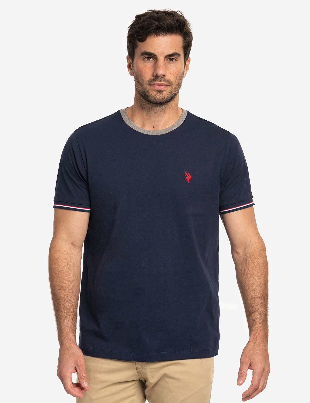 Signature Stripe Ringer T-Shirt | Classic Cotton Tee