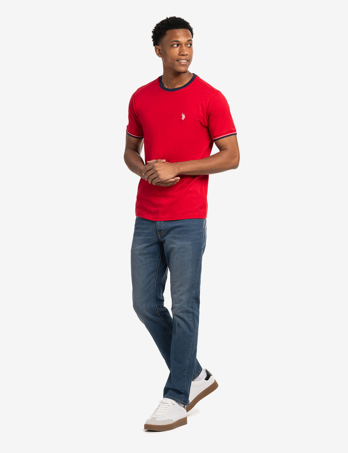 Signature Stripe Ringer T-Shirt | Classic Cotton Tee