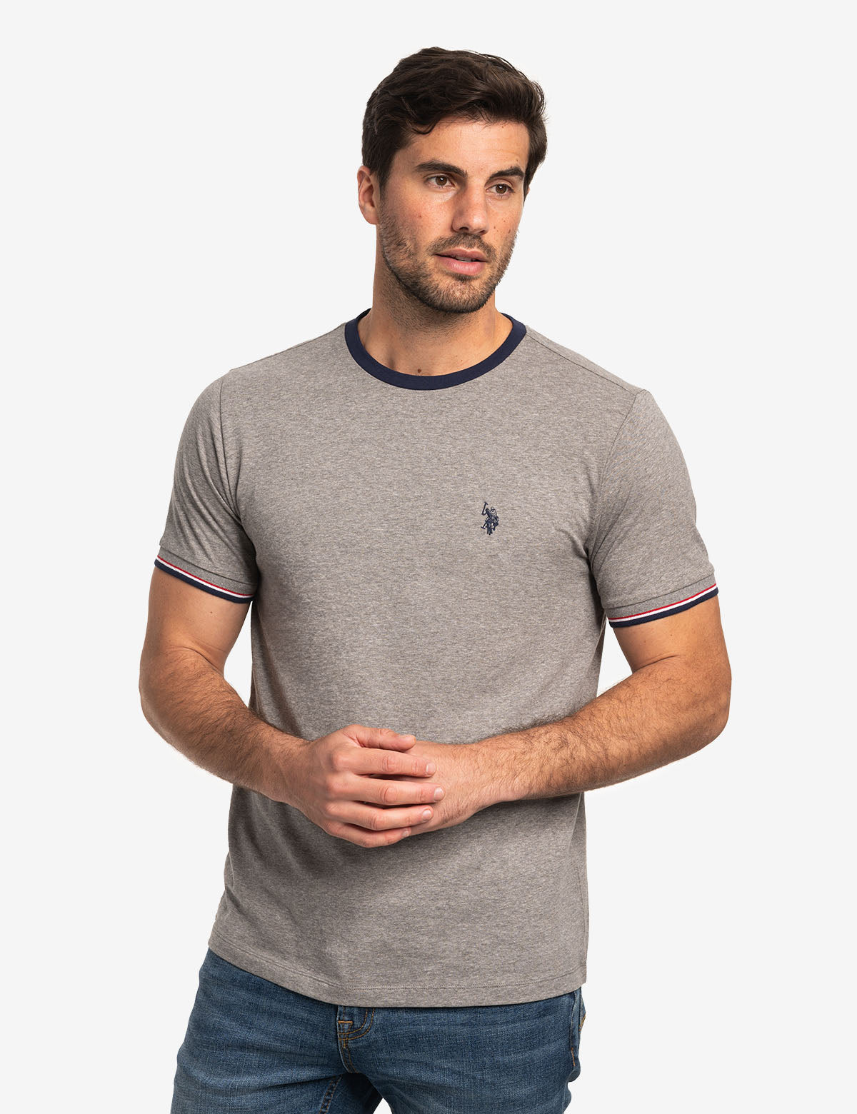 Signature Stripe Ringer T-Shirt | Classic Cotton Tee