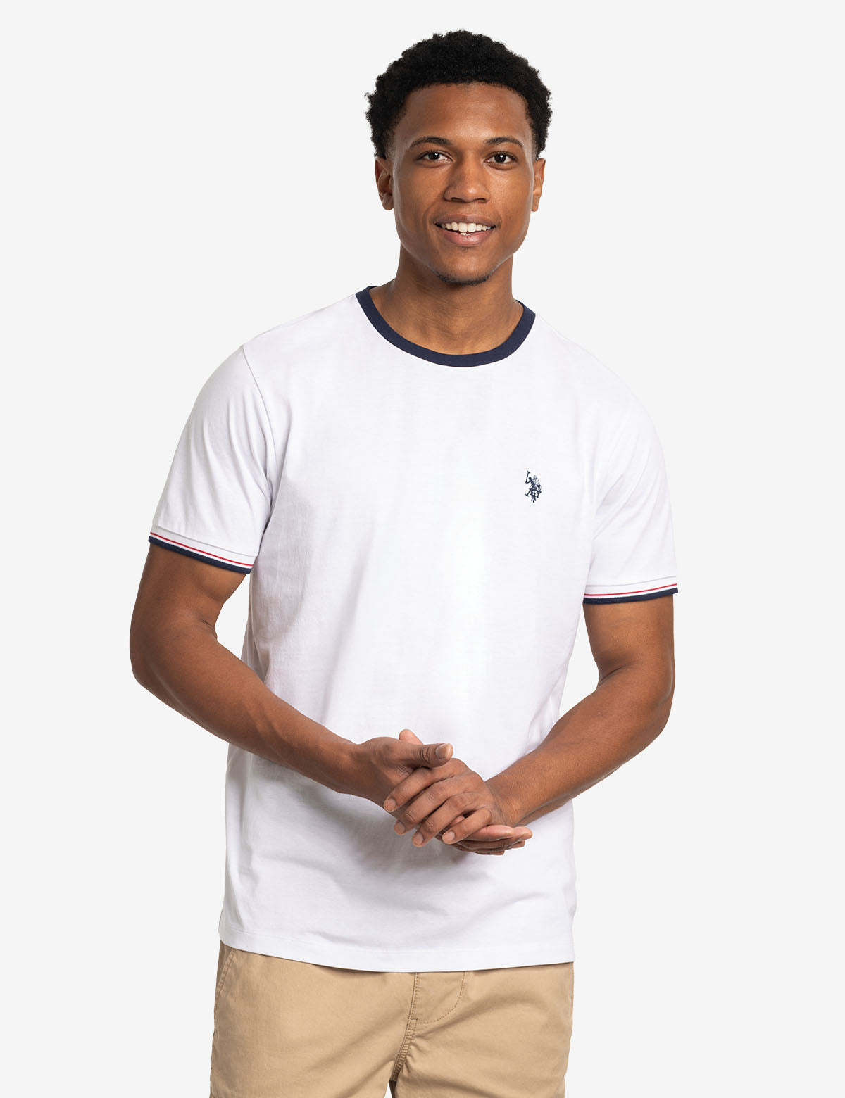 Signature Stripe Ringer T-Shirt | Classic Cotton Tee