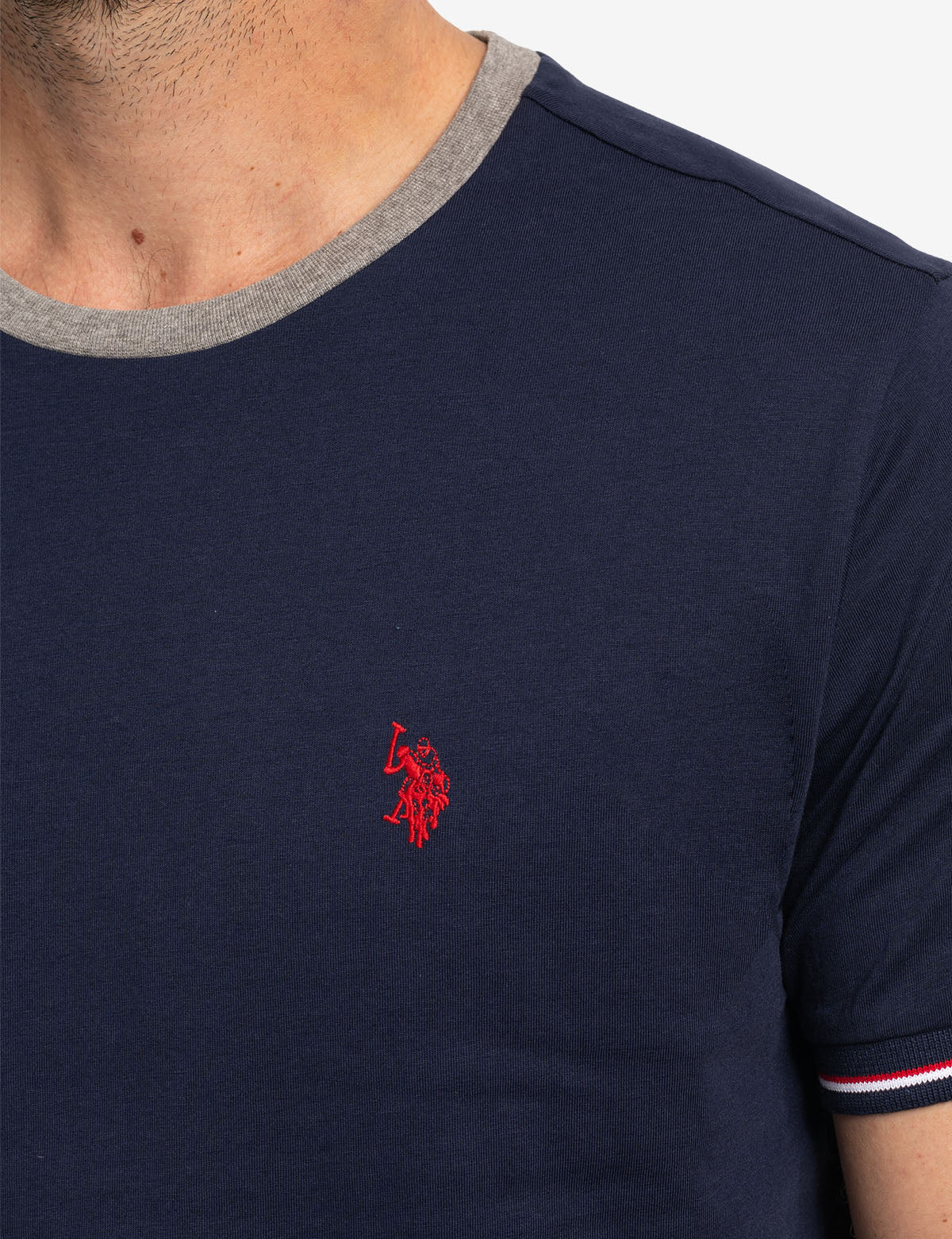 Signature Stripe Ringer T-Shirt | Classic Cotton Tee