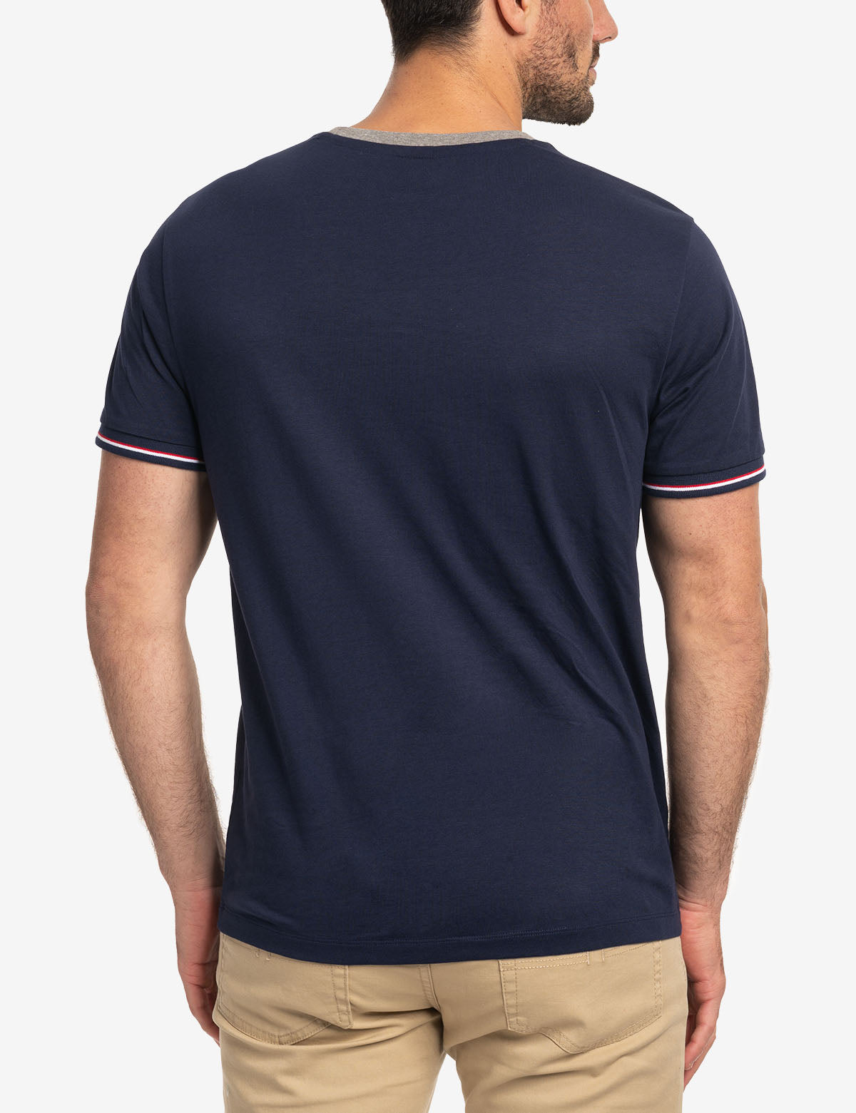Signature Stripe Ringer T-Shirt | Classic Cotton Tee