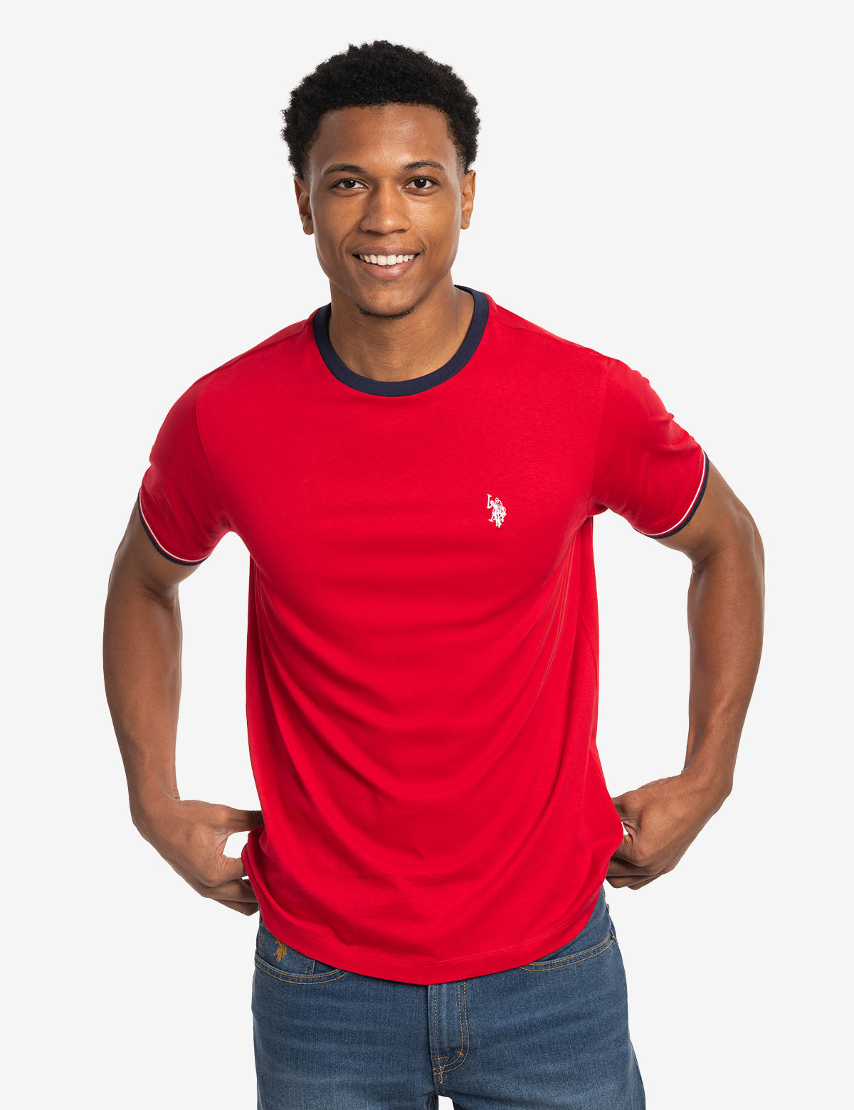 Signature Stripe Ringer T-Shirt | Classic Cotton Tee