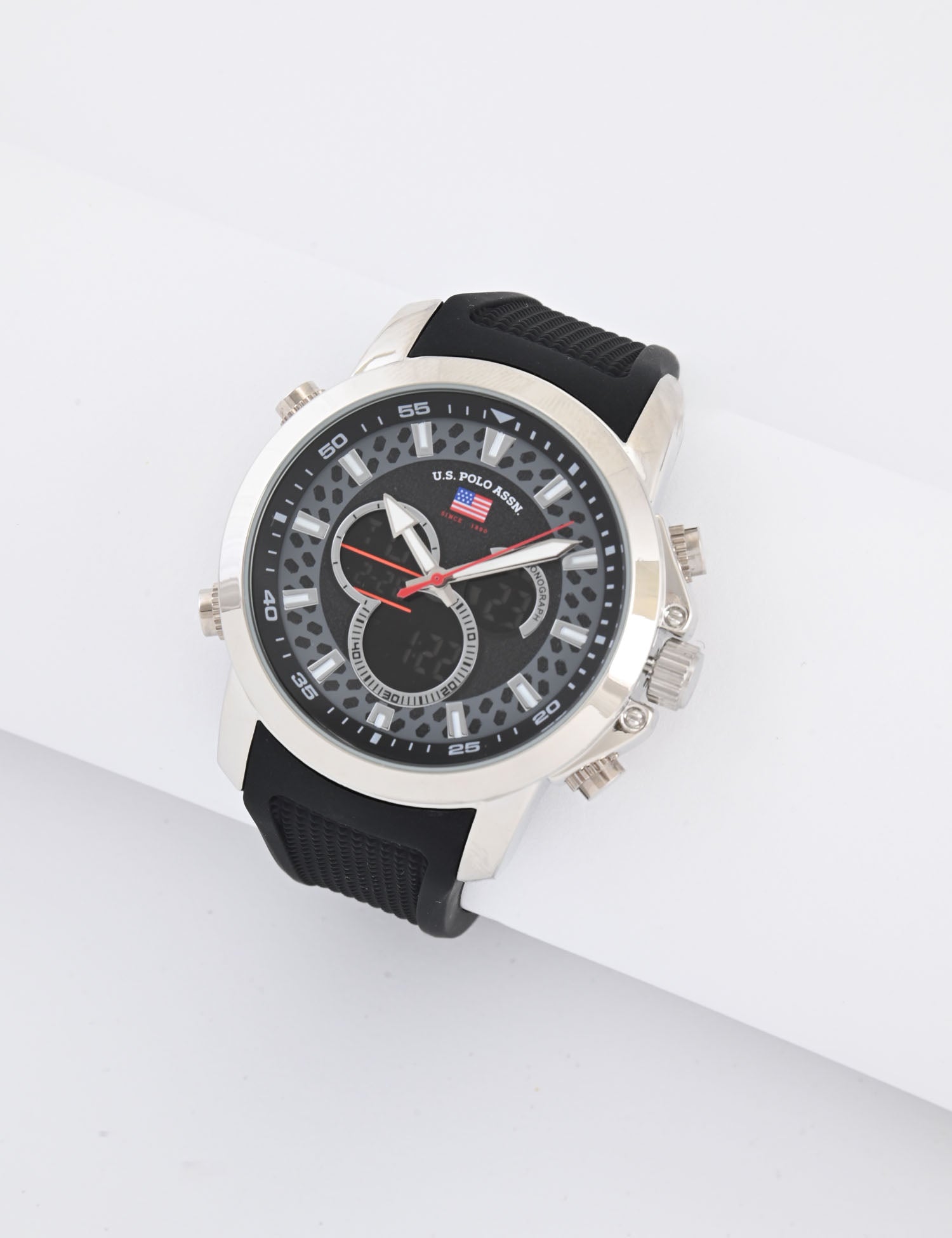 Men's Black Strap Digital Watch | Anadigi