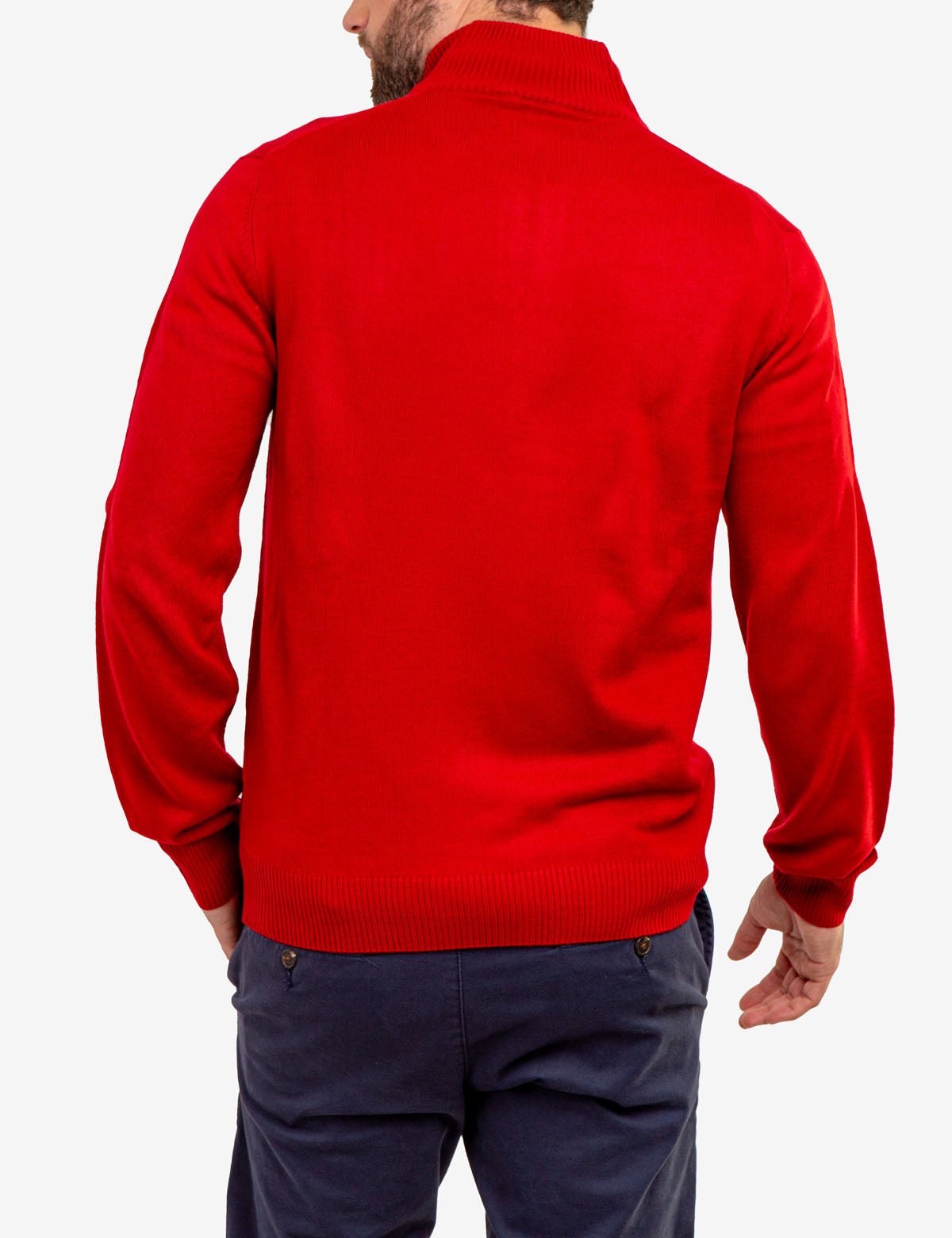 Soft Stripe 1/4 Zip Sweater for Men & Women | Comfortable Knit