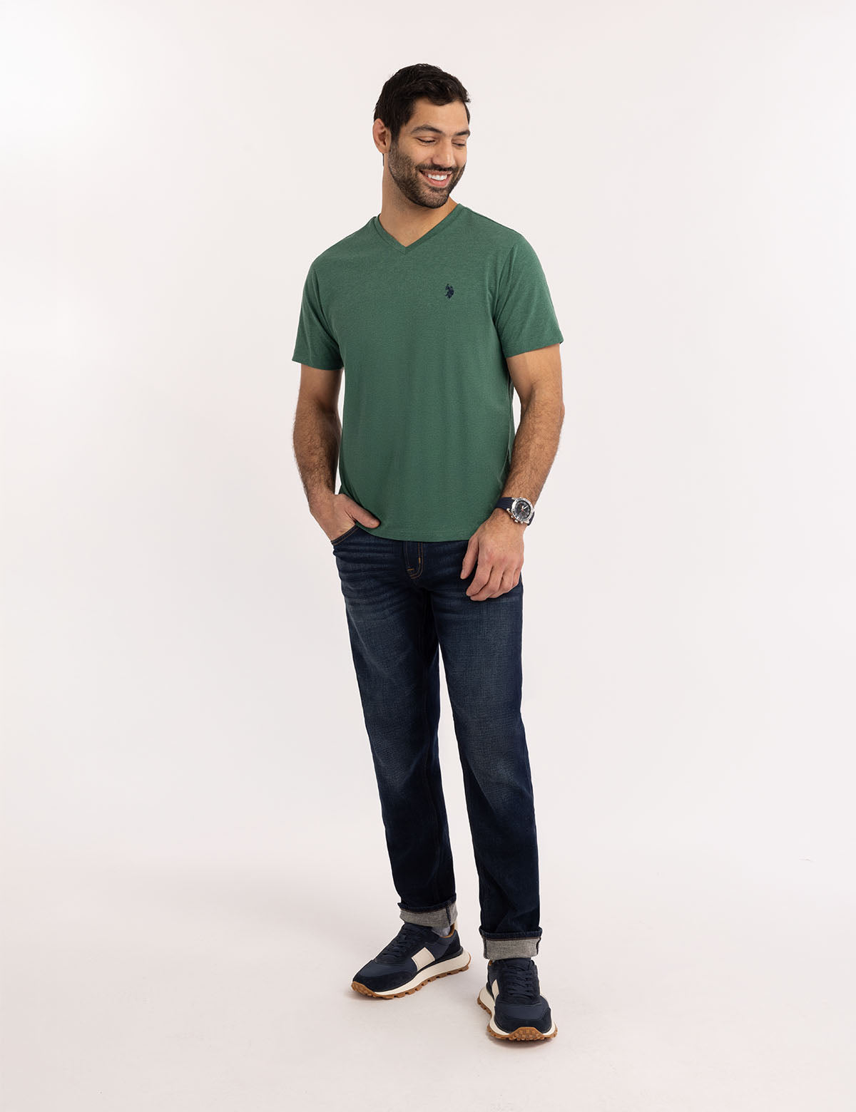 Classic V-Neck T-Shirt for Men & Women | Soft Cotton Tee