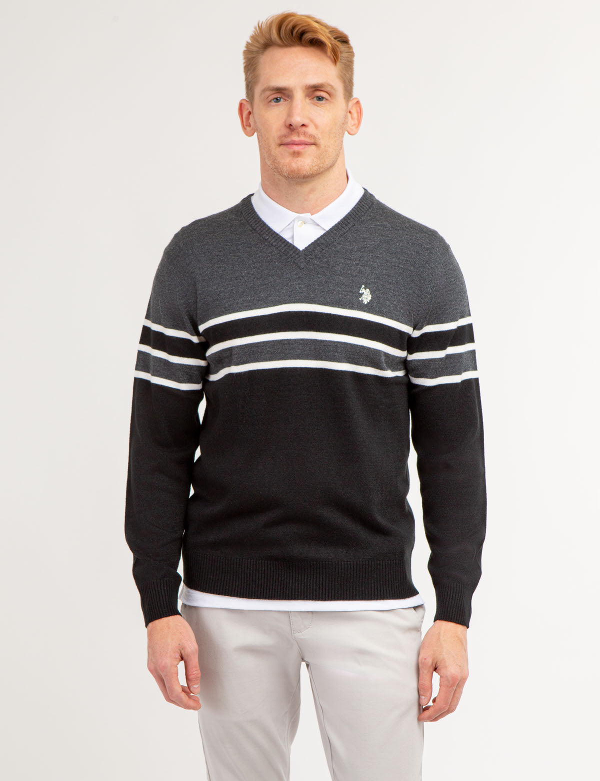 Soft Striped V-Neck Sweater for Women | Cozy & Stylish