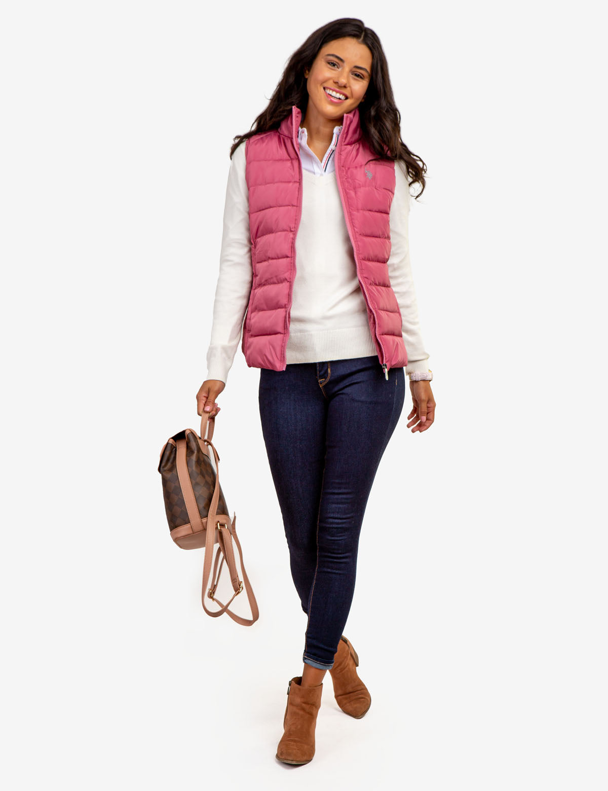 Soft Touch V-Neck Sweater with Ribbed Details | Casual Long Sleeve