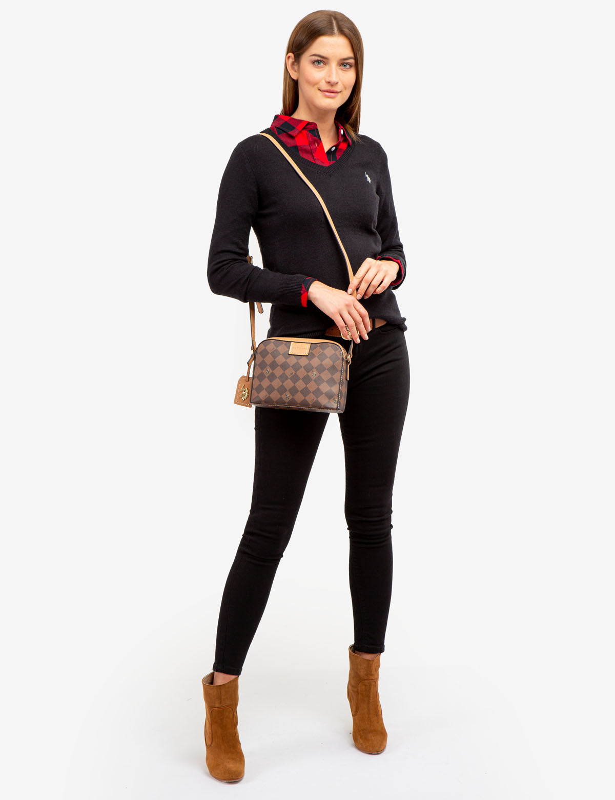 Soft Touch V-Neck Sweater with Ribbed Details | Casual Long Sleeve