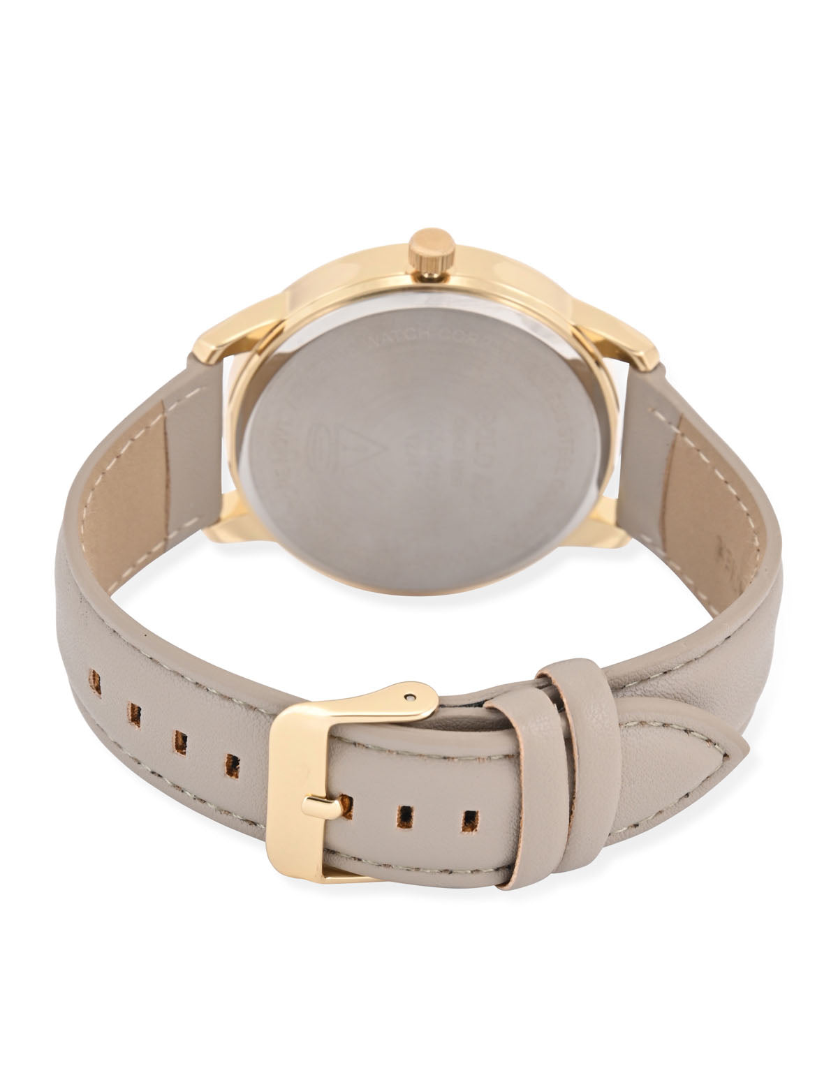 Tan Leather Strap Analog Watch with Gold Accent | Men's Classic Timepiece