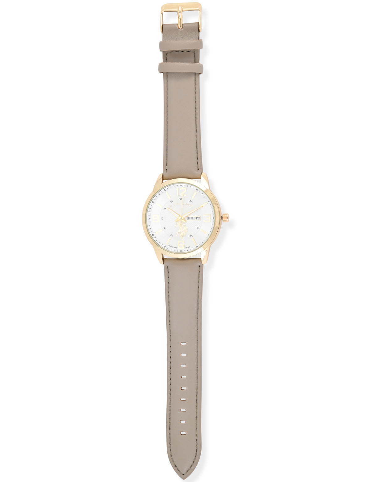 Tan Leather Strap Analog Watch with Gold Accent | Men's Classic Timepiece