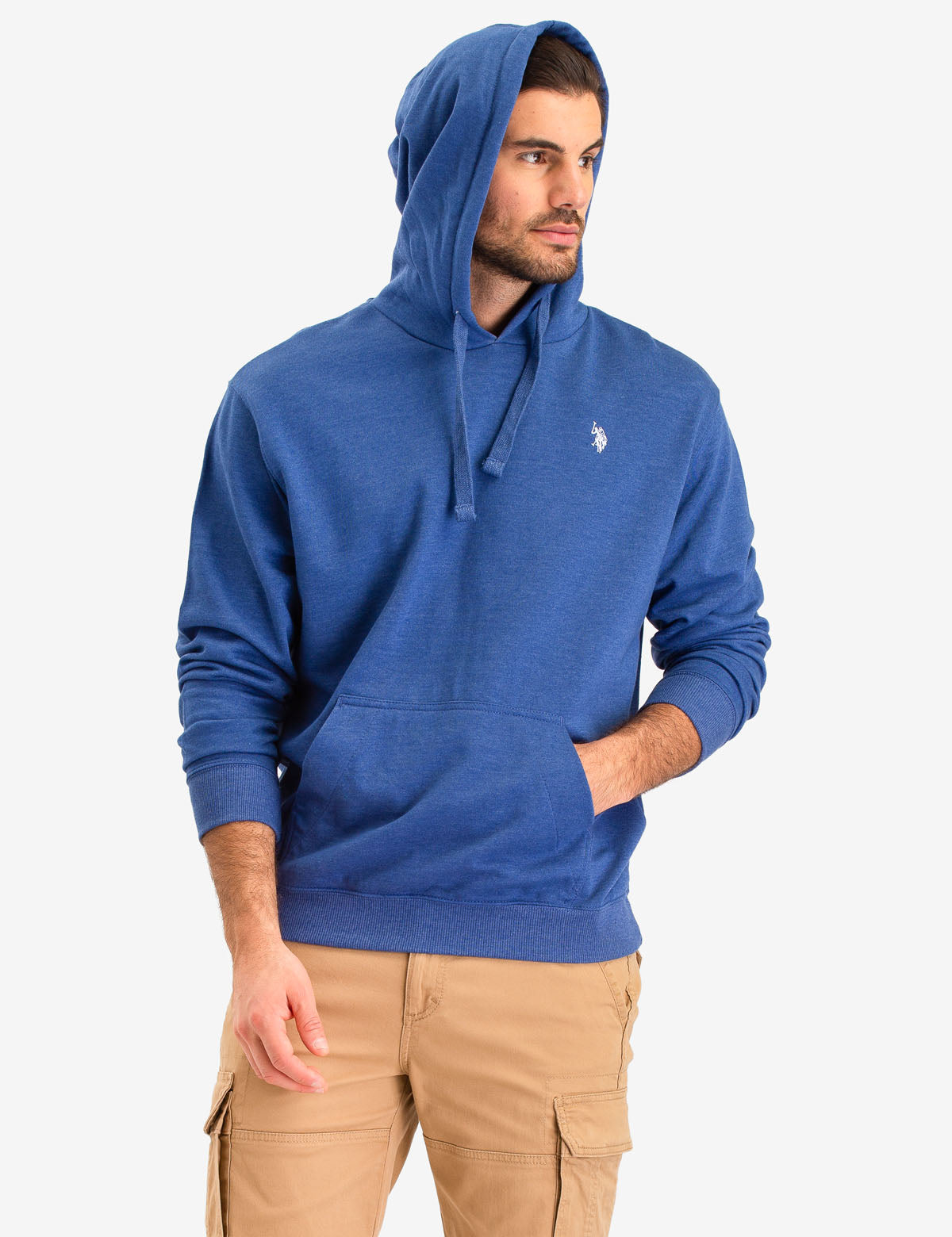 French Terry Hoodie with Kangaroo Pockets & Drawstring Hood