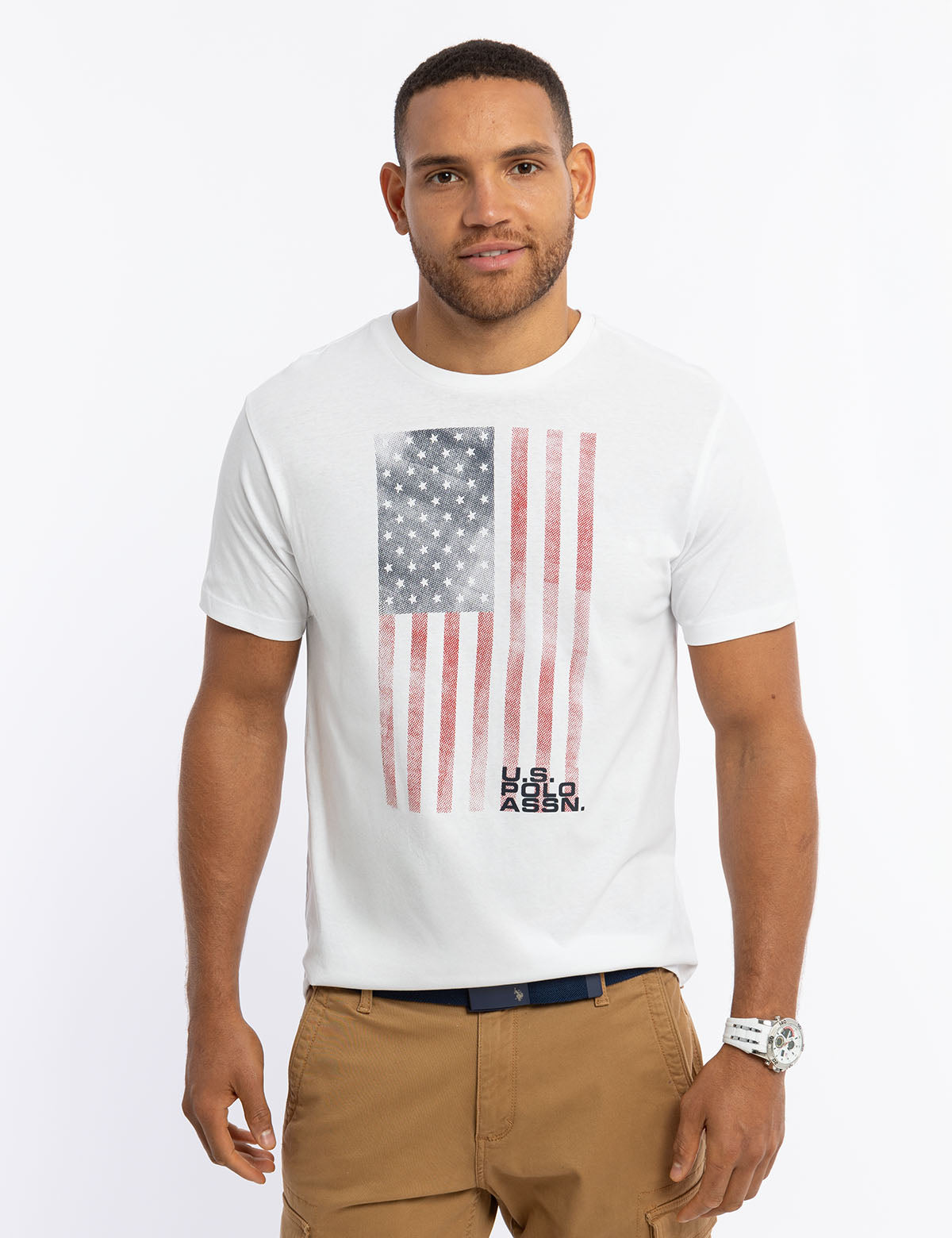Faded Flag Graphic T-Shirt | Vintage Patriotic Tee