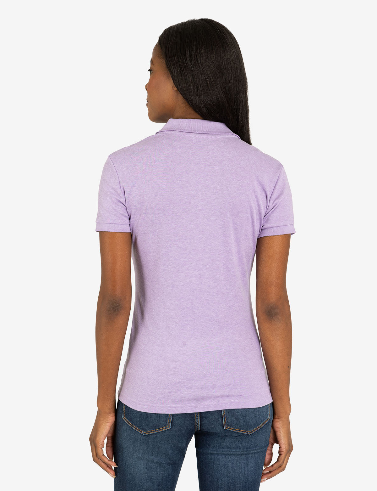 Solid Interlock Heather Polo Shirt for Men | Casual & Comfortable
