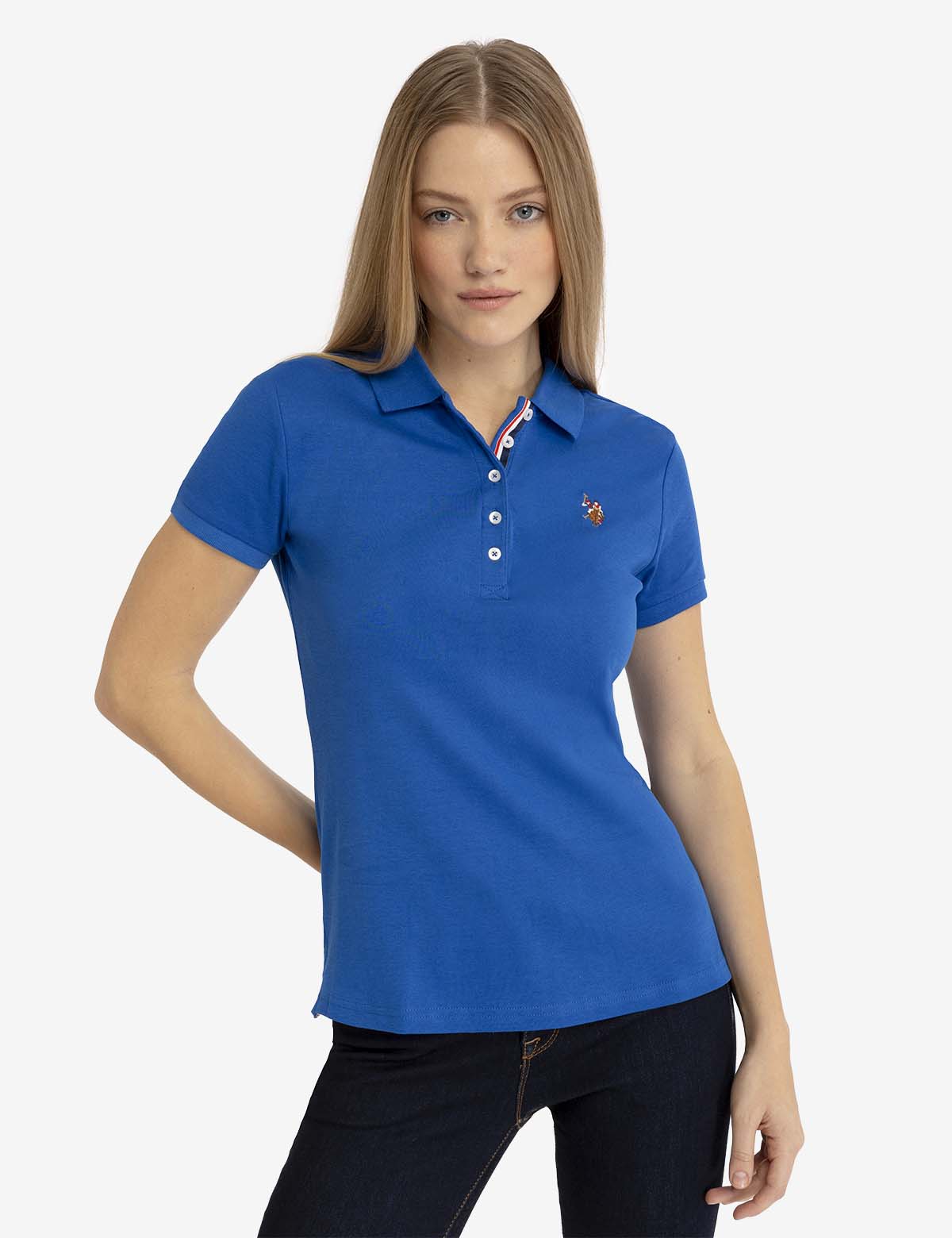 Solid Interlock Polo Shirt for Men | Classic Fit & Breathable Fabric