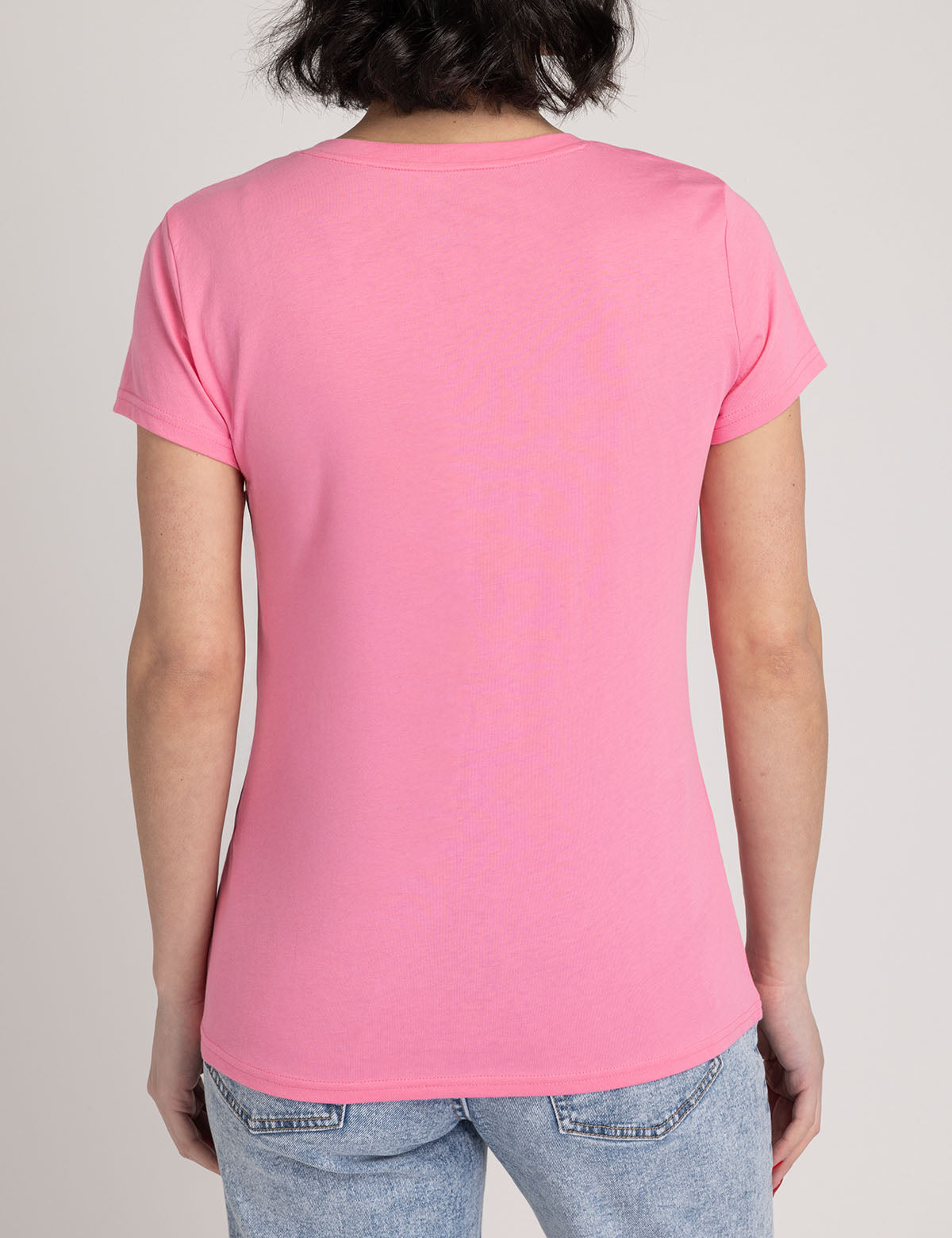 Lace Applique V-Neck T-Shirt for Women | USPA