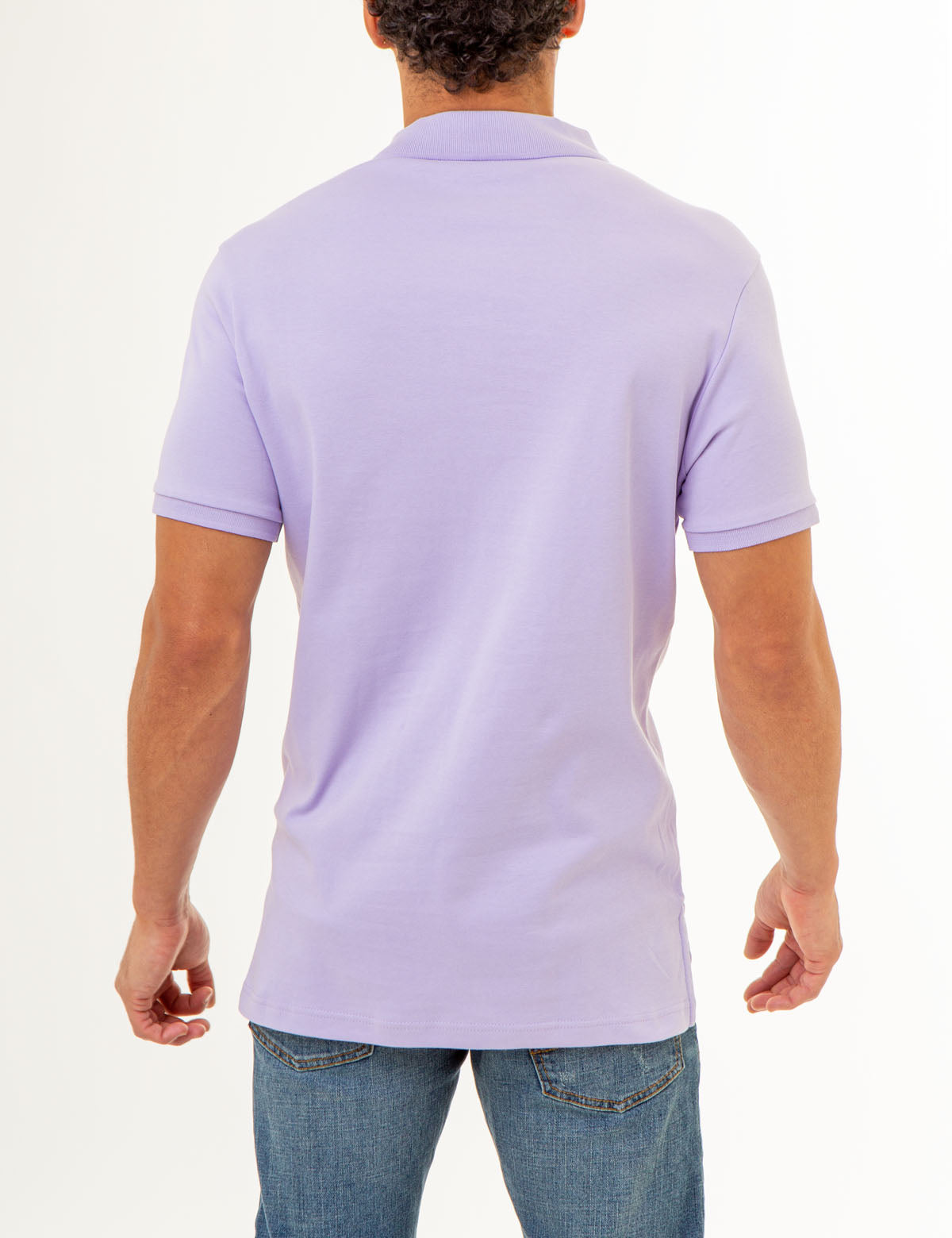 Solid Interlock Polo Shirt for Men | Classic Fit & Breathable Fabric