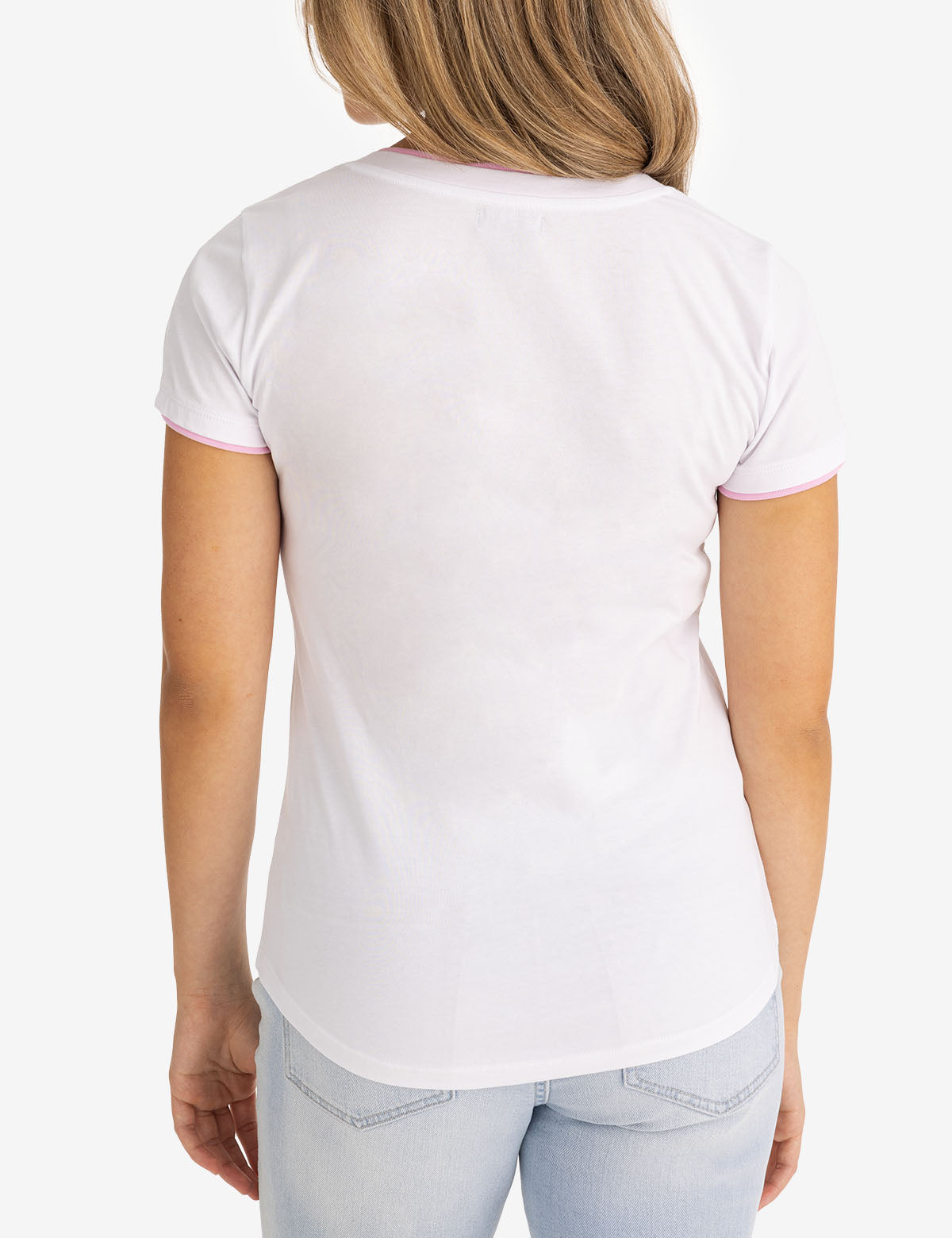 Double Band V-Neck T-Shirt | Slim Fit Casual Tee