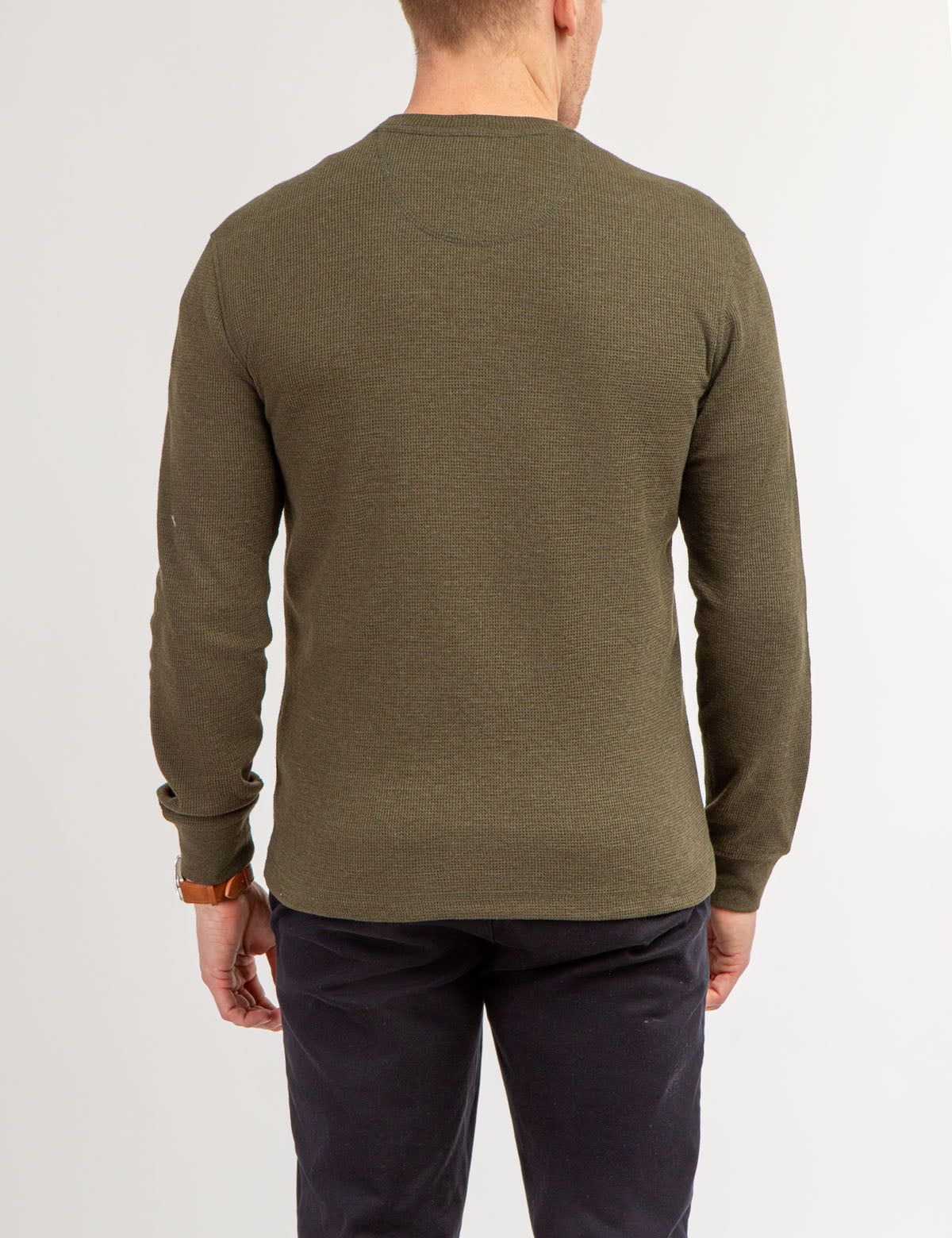 Thermal Henley Shirt for Men | Solid Long Sleeve Base Layer