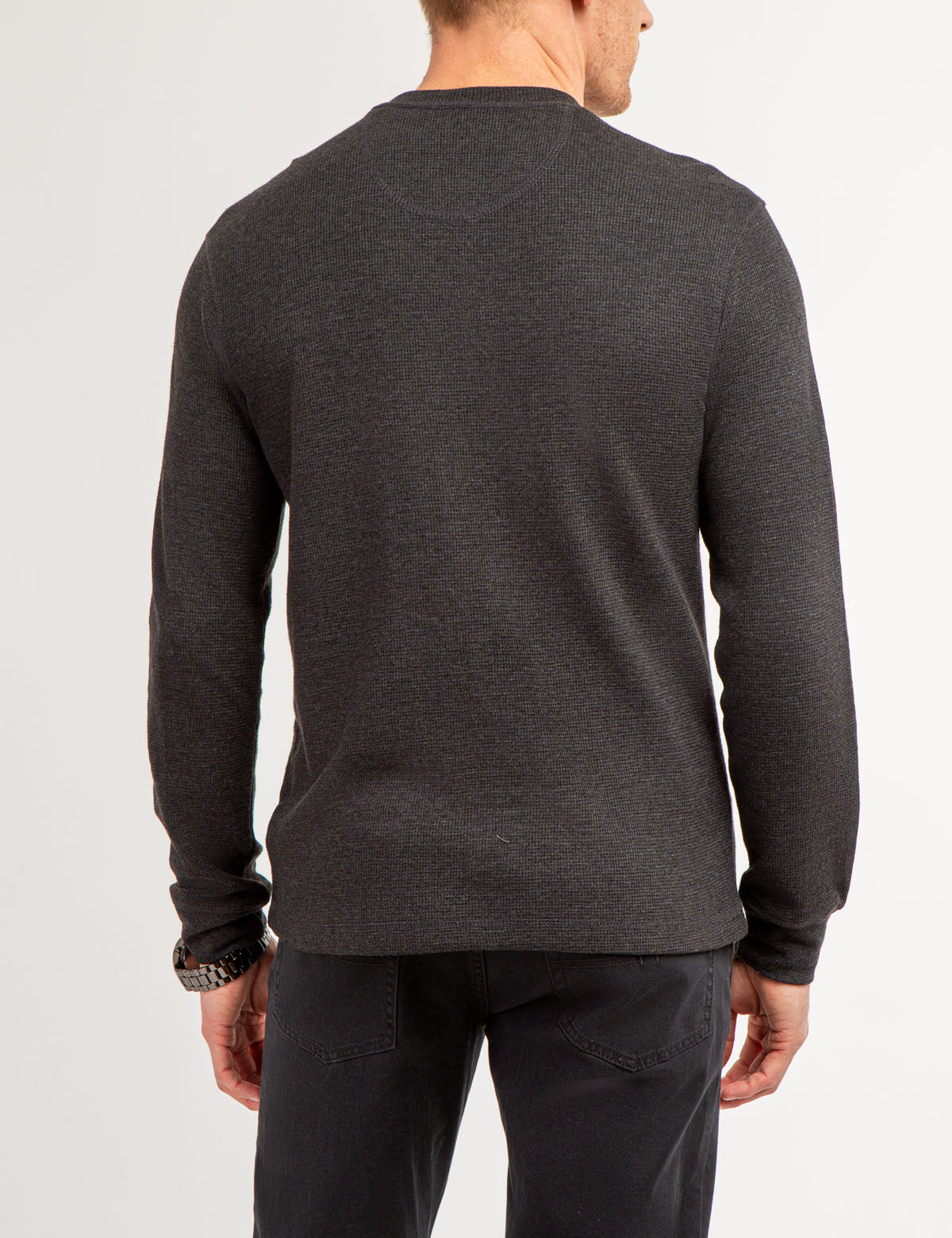 Thermal Henley Shirt for Men | Solid Long Sleeve Base Layer